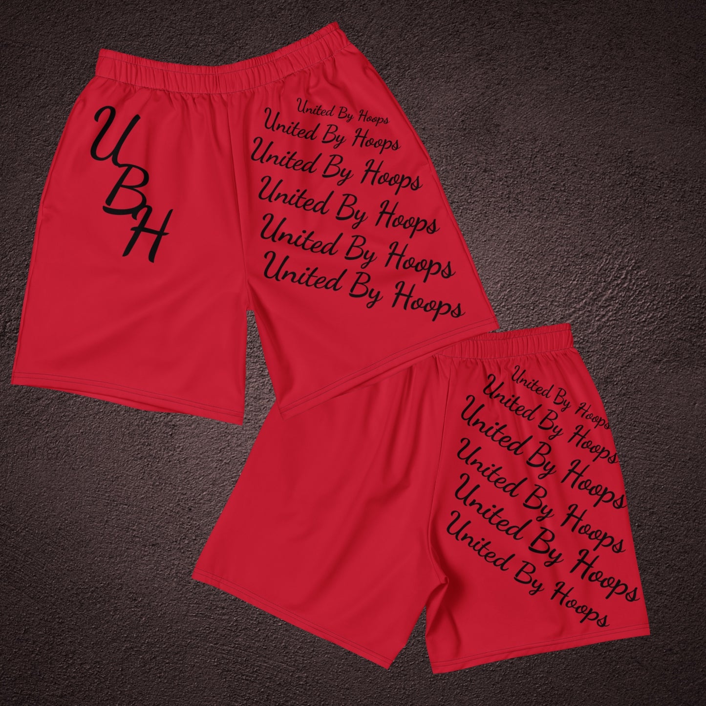 UBH Fancy Red Basketball Shorts