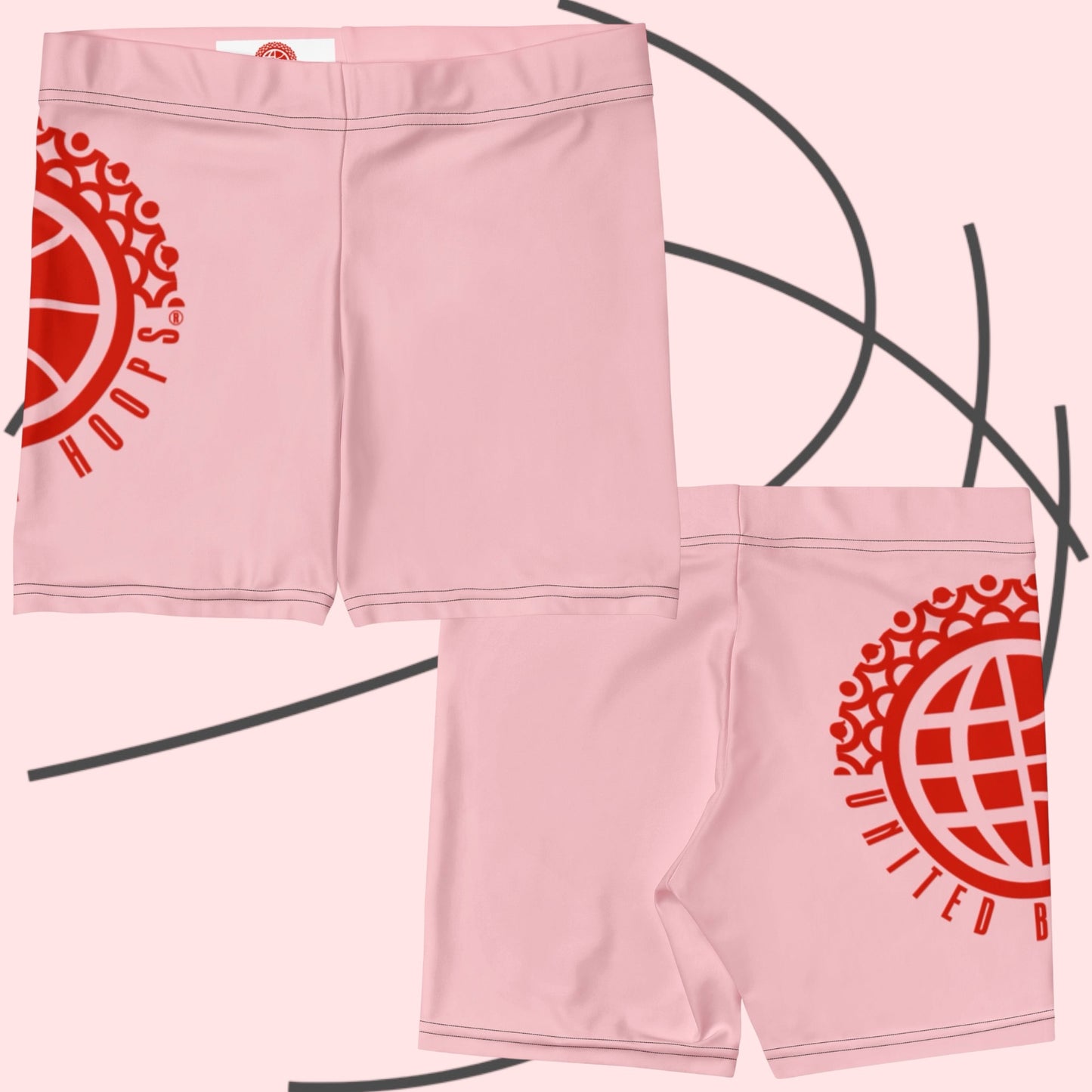 UBH Pink/Red Blend Lady Shorts