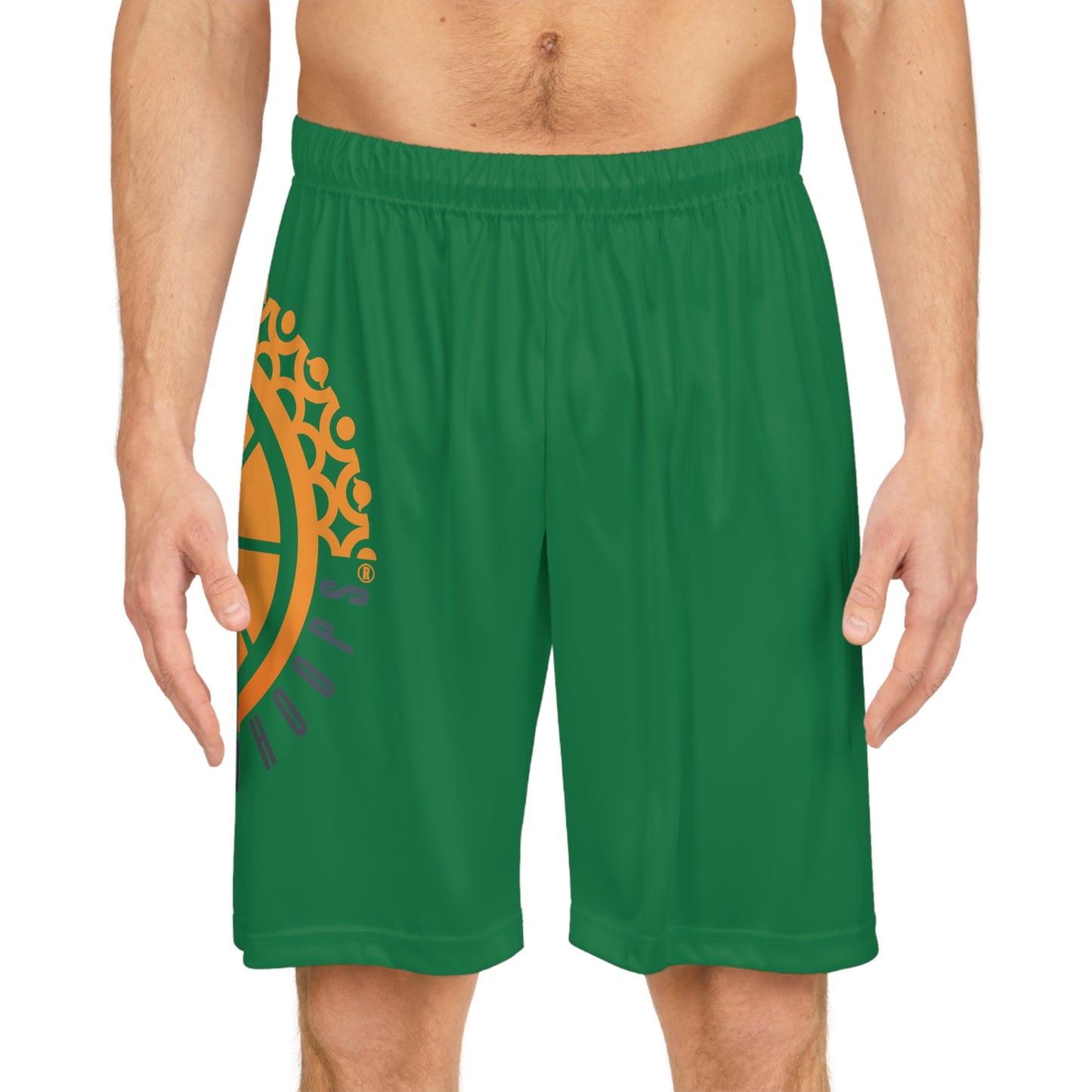 United By Hoops Dark Green Basketball Shorts