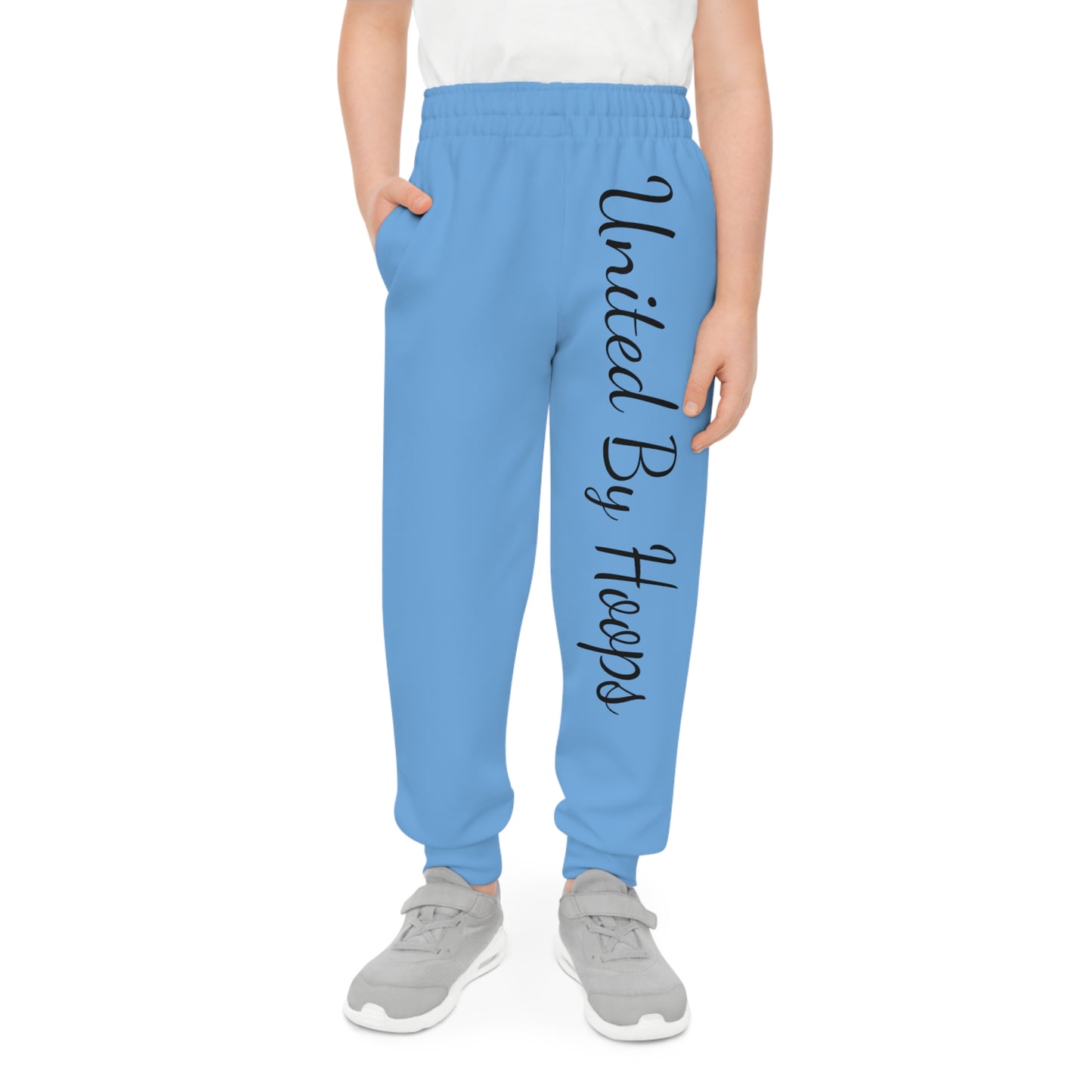 Scripted Blue 'n' Black Youth Joggers