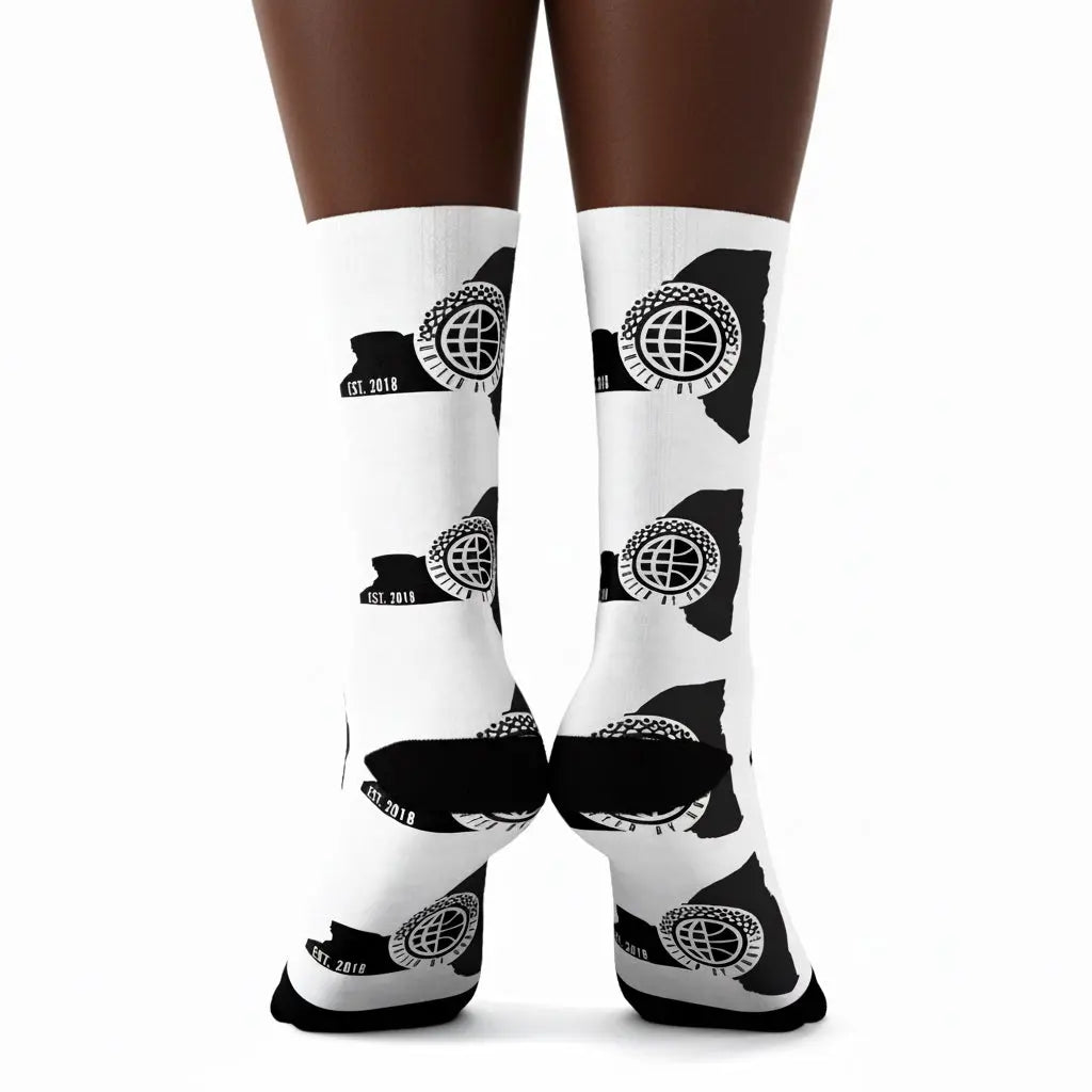 NYC BlackOut Unisex Crew Socks Printify