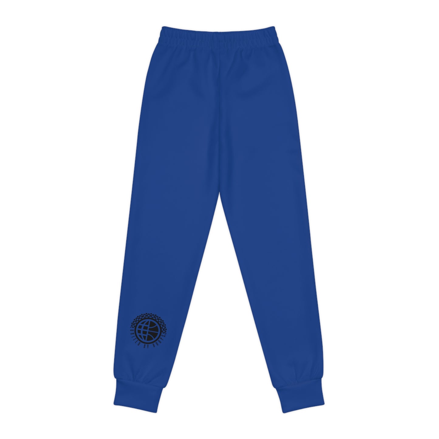 Scripted Dark blue 'n' Black Youth Joggers