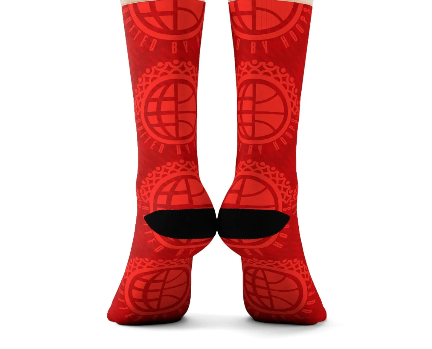 UBH Rich Red Crew Socks Printify