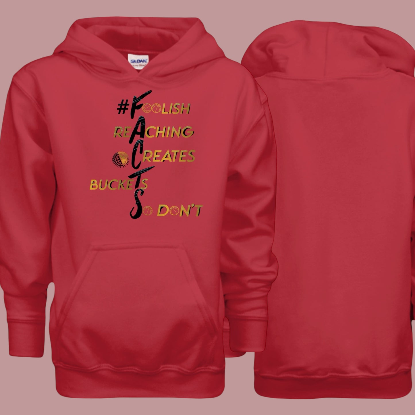 #F.A.C.T.S. Gold Youth Hoodie