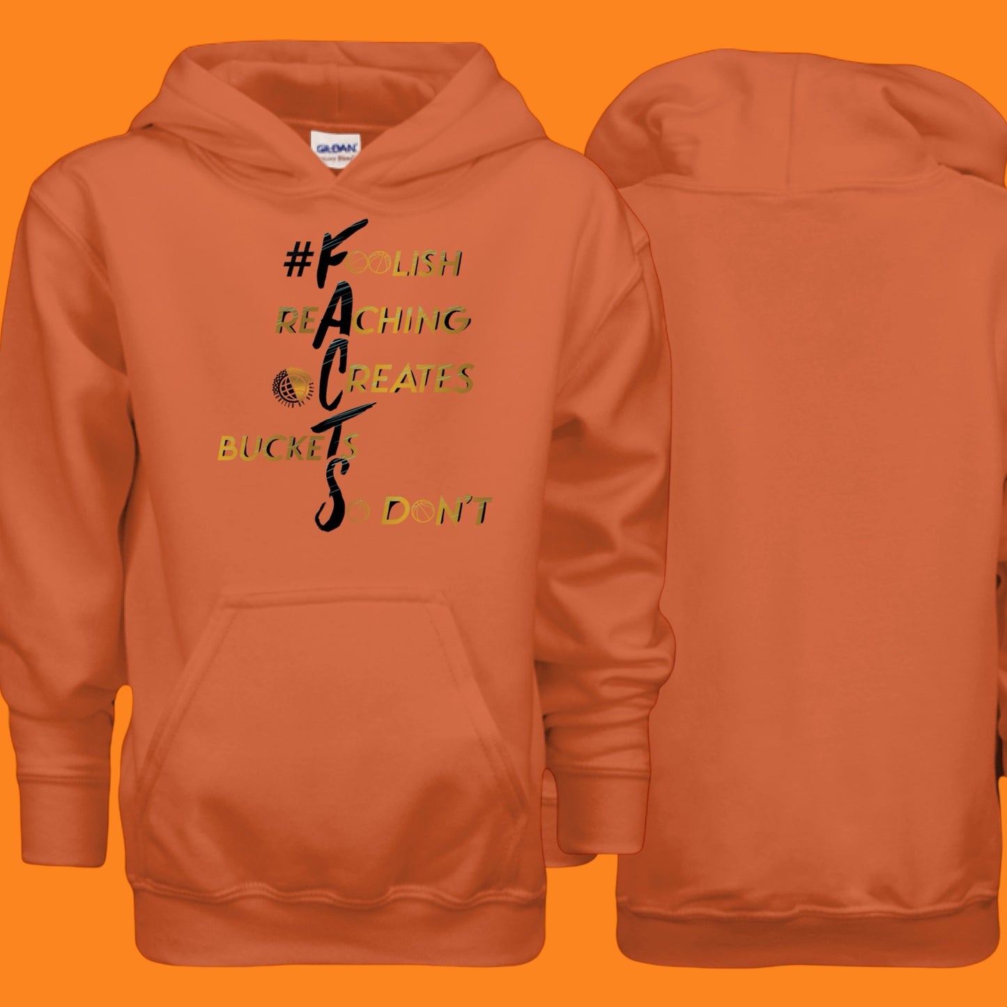 #F.A.C.T.S. Gold Youth Hoodie