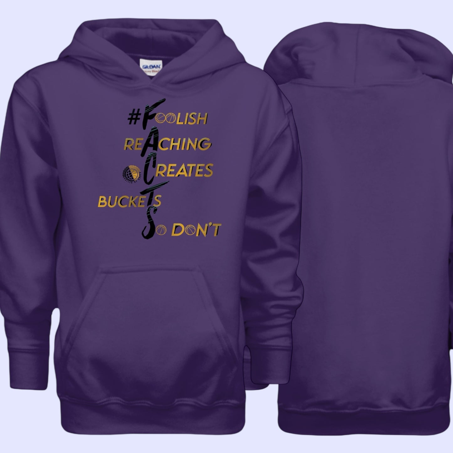#F.A.C.T.S. Gold Youth Hoodie