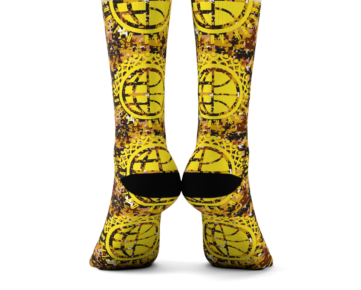 UBH Yellow Camo Crew Socks