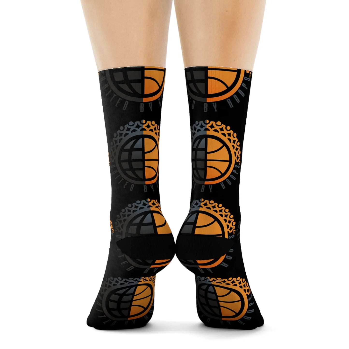 Black UBH Crew Socks Printify