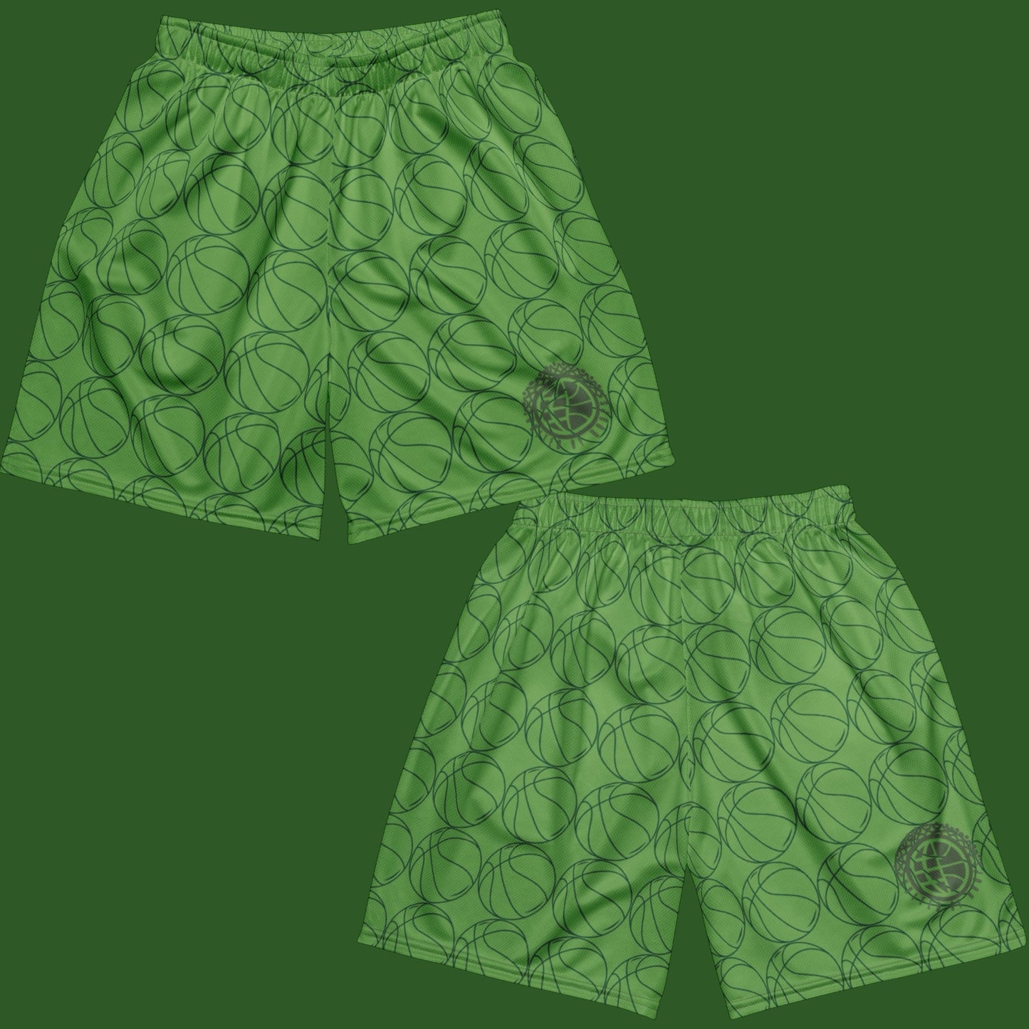UBH Mean Green Unisex Mesh Shorts