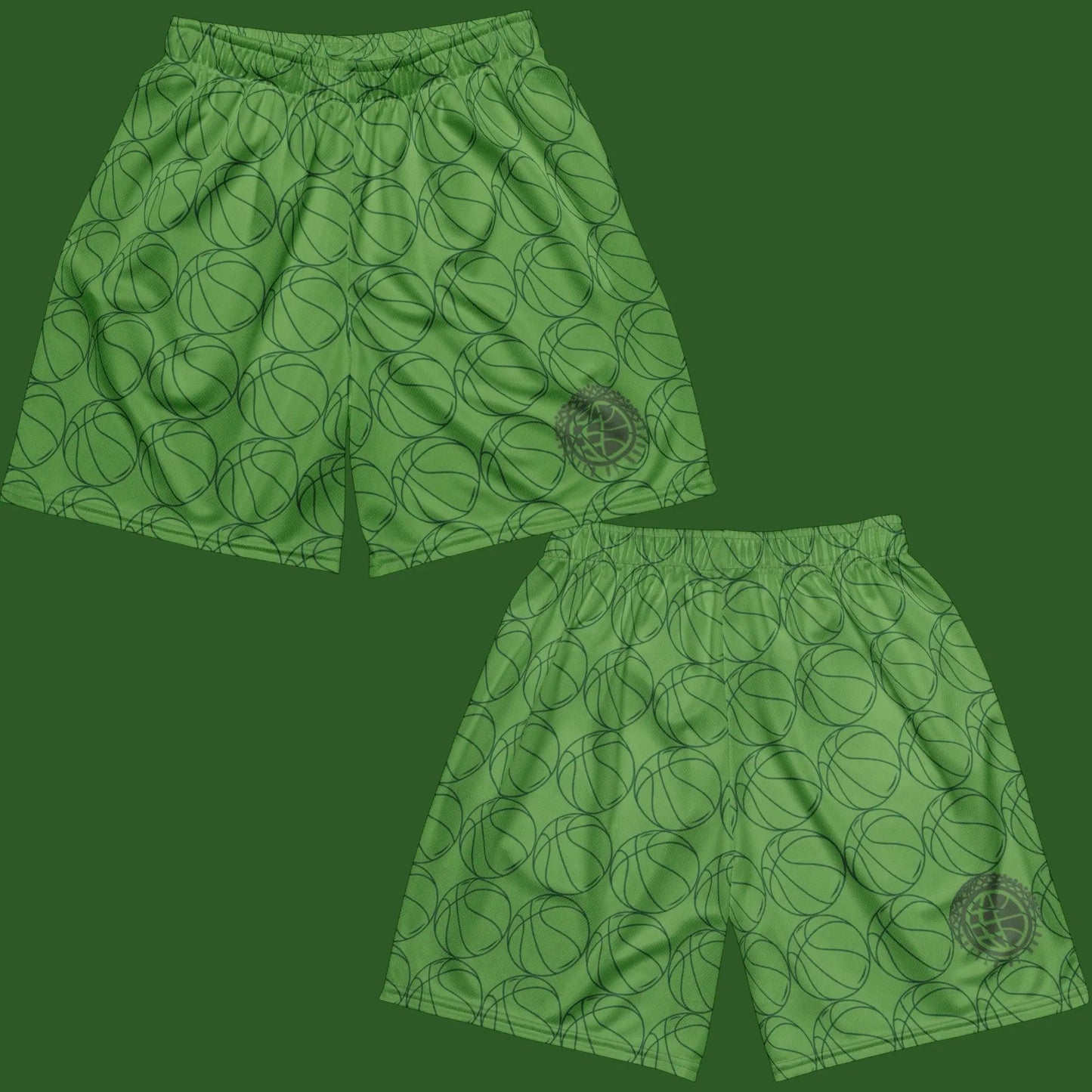 UBH Mean Green Unisex Mesh Shorts United By Hoops, LLC