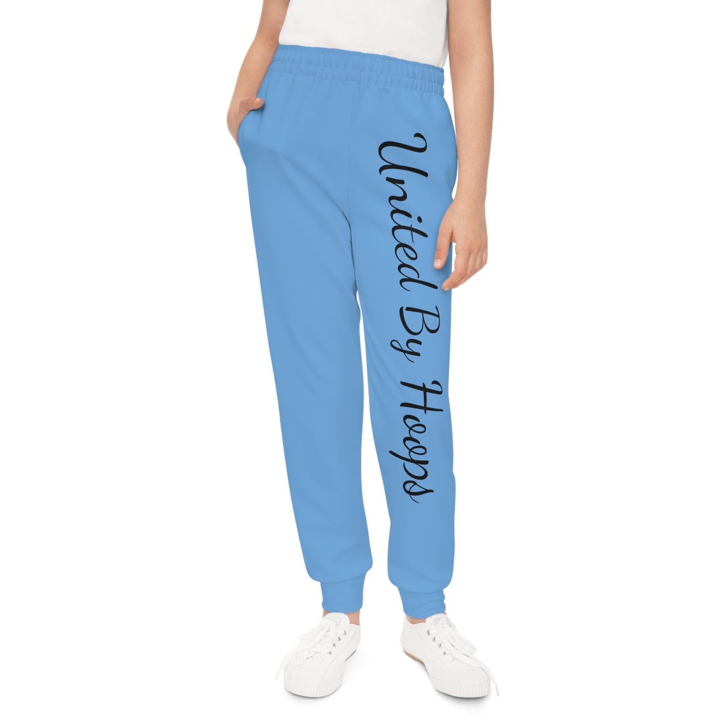 Scripted Blue 'n' Black Youth Joggers