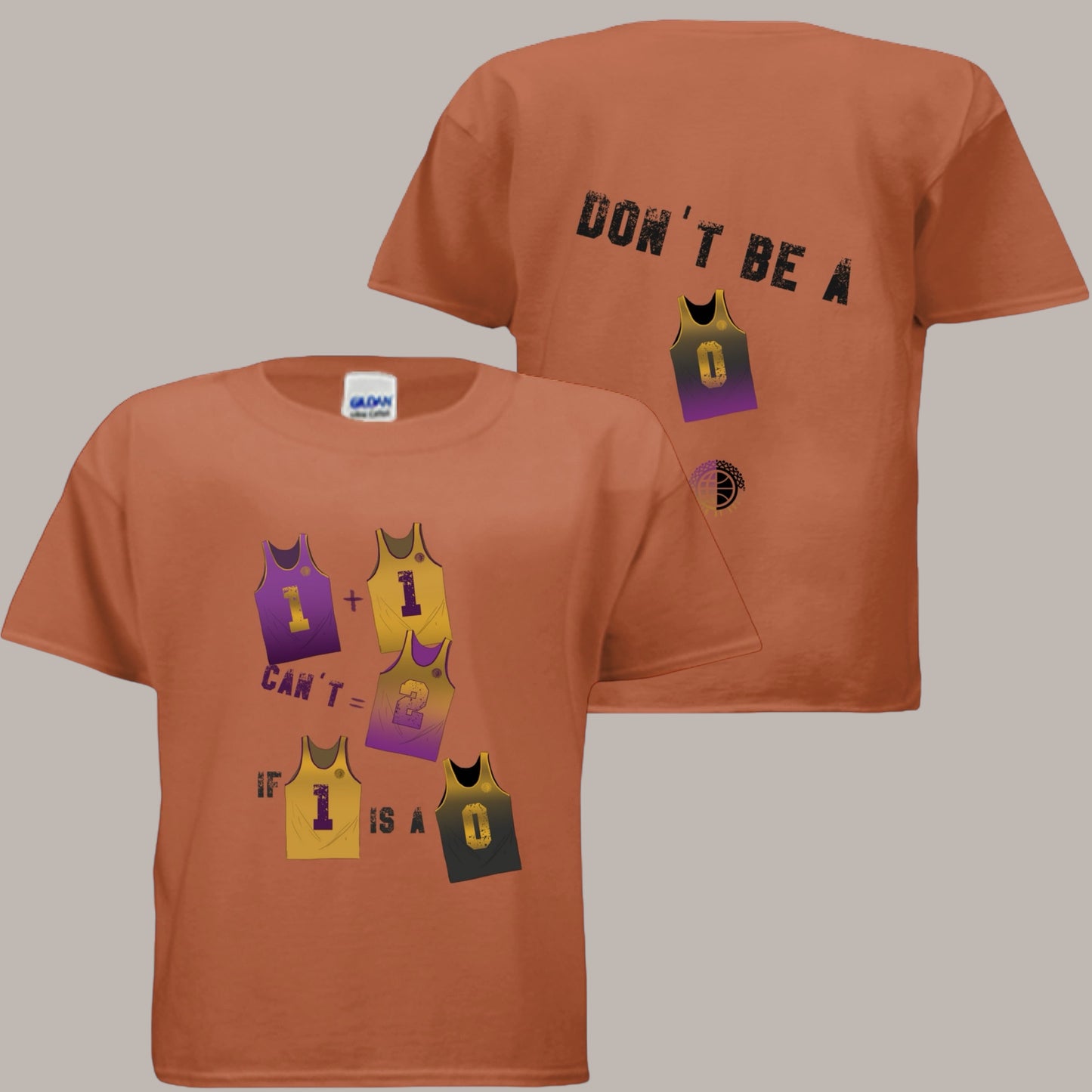 Don't Be- Purp'n'Gold Youth Tee
