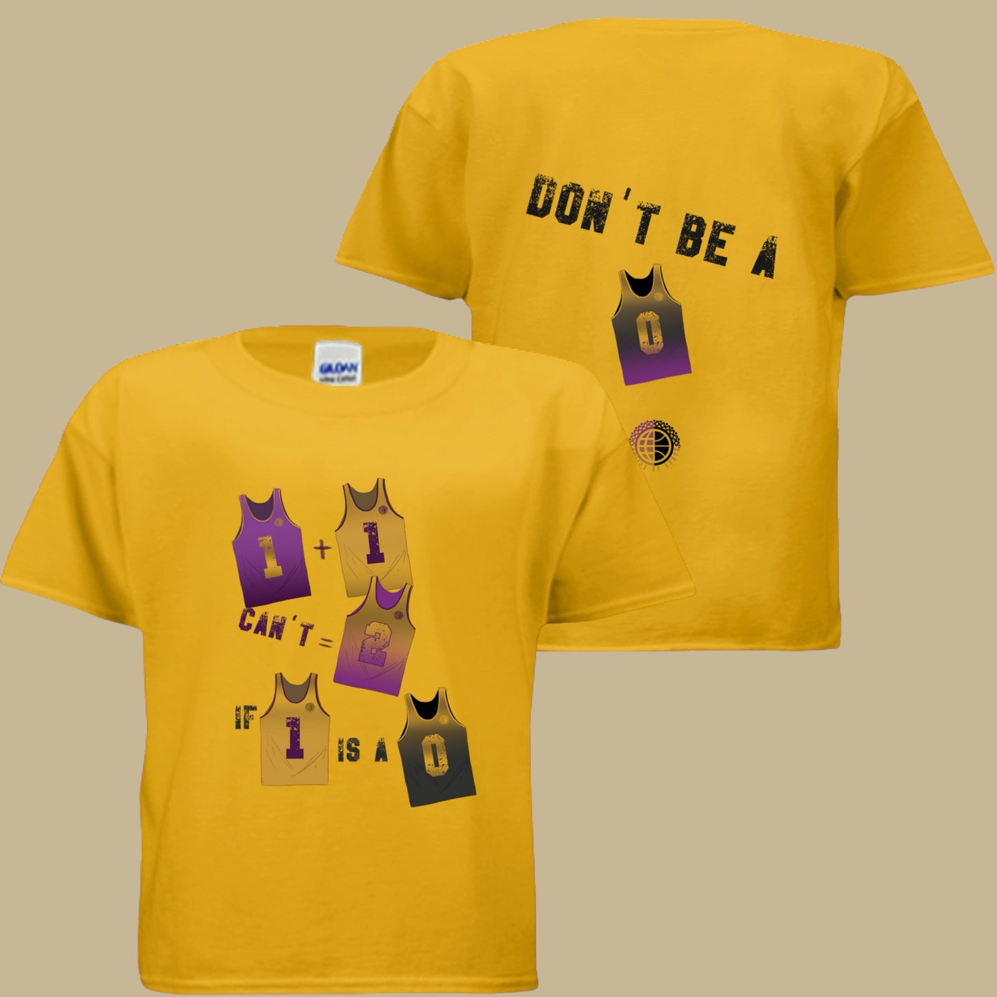 Don't Be- Purp'n'Gold Youth Tee