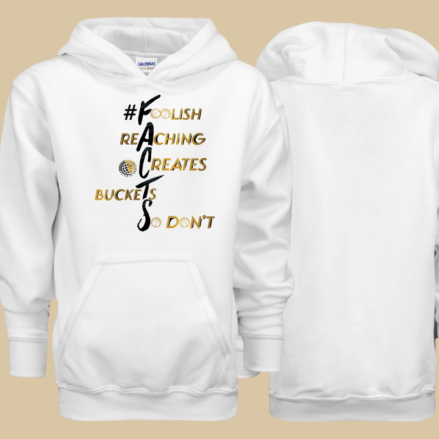 #F.A.C.T.S. Gold Youth Hoodie