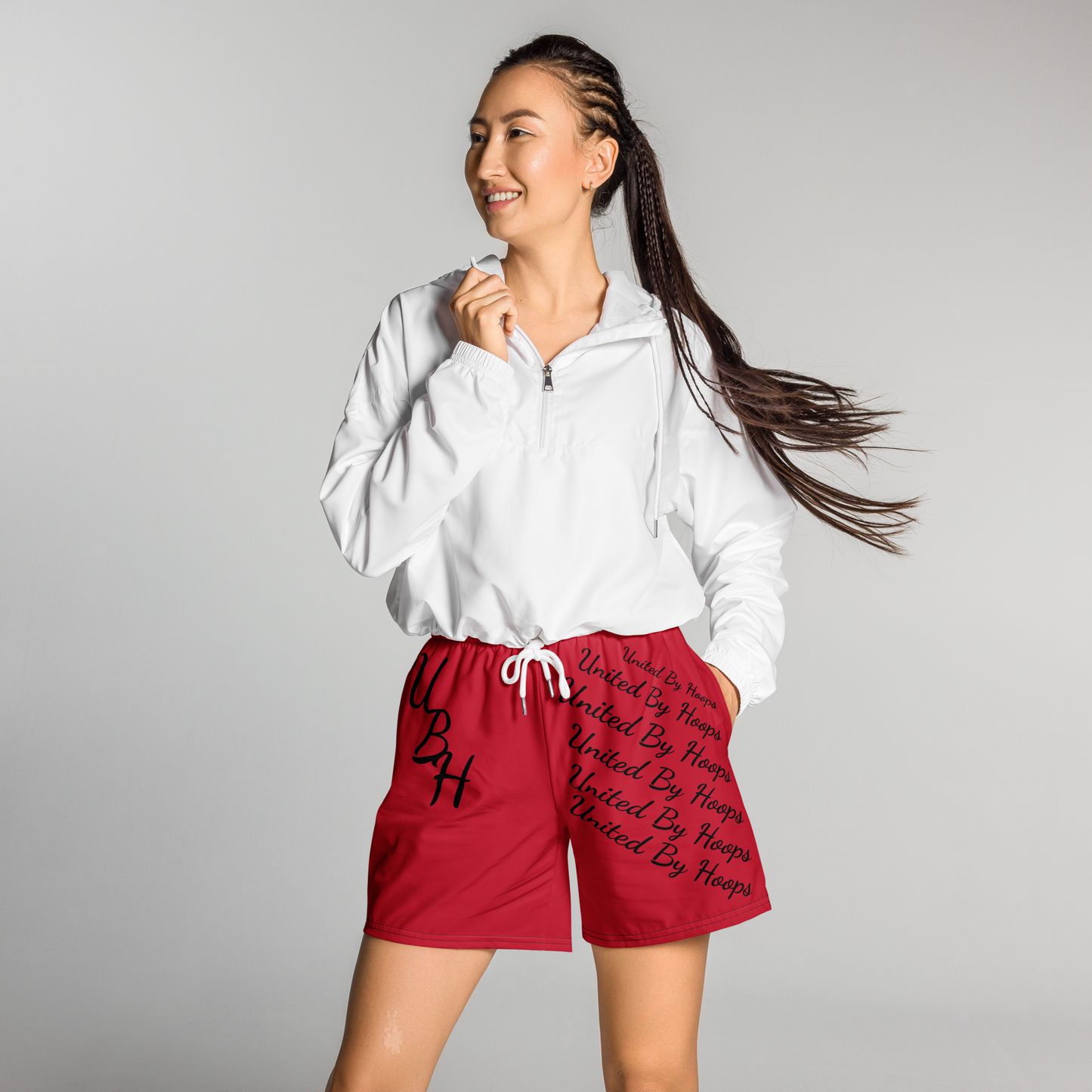 UBH Fancy Red Basketball Shorts
