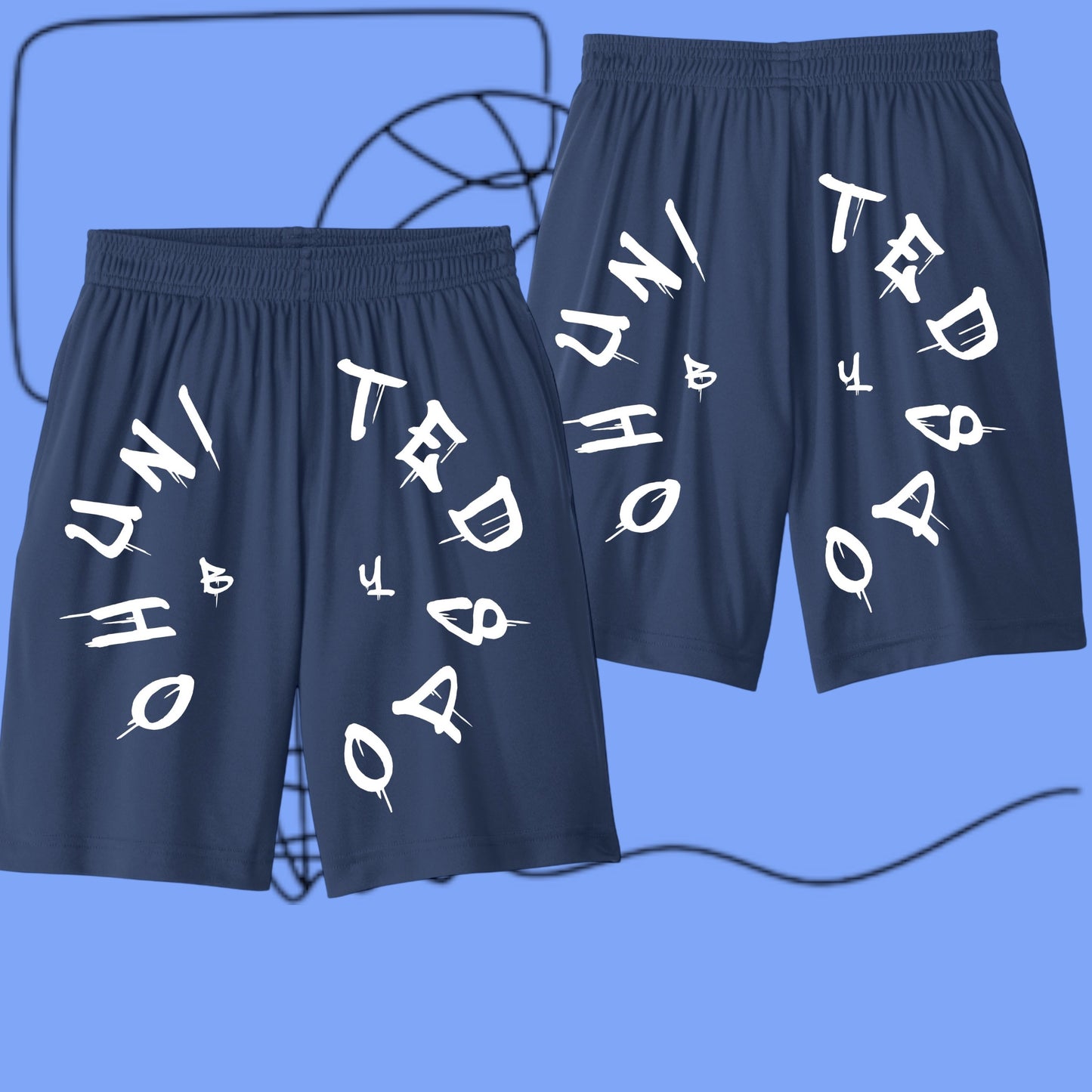 UBH Graffiti Youth Shorts w/pockets