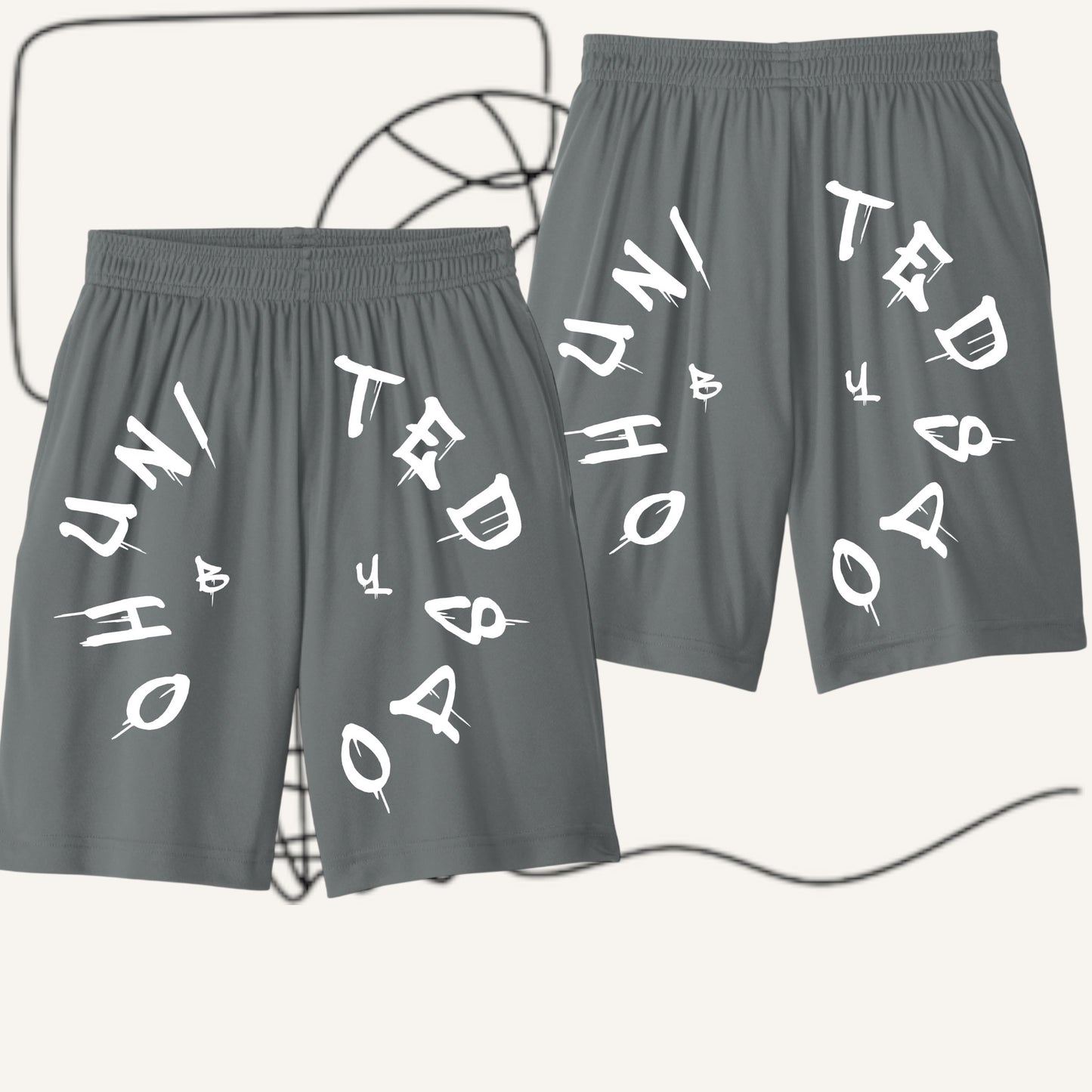 UBH Graffiti Youth Shorts w/pockets