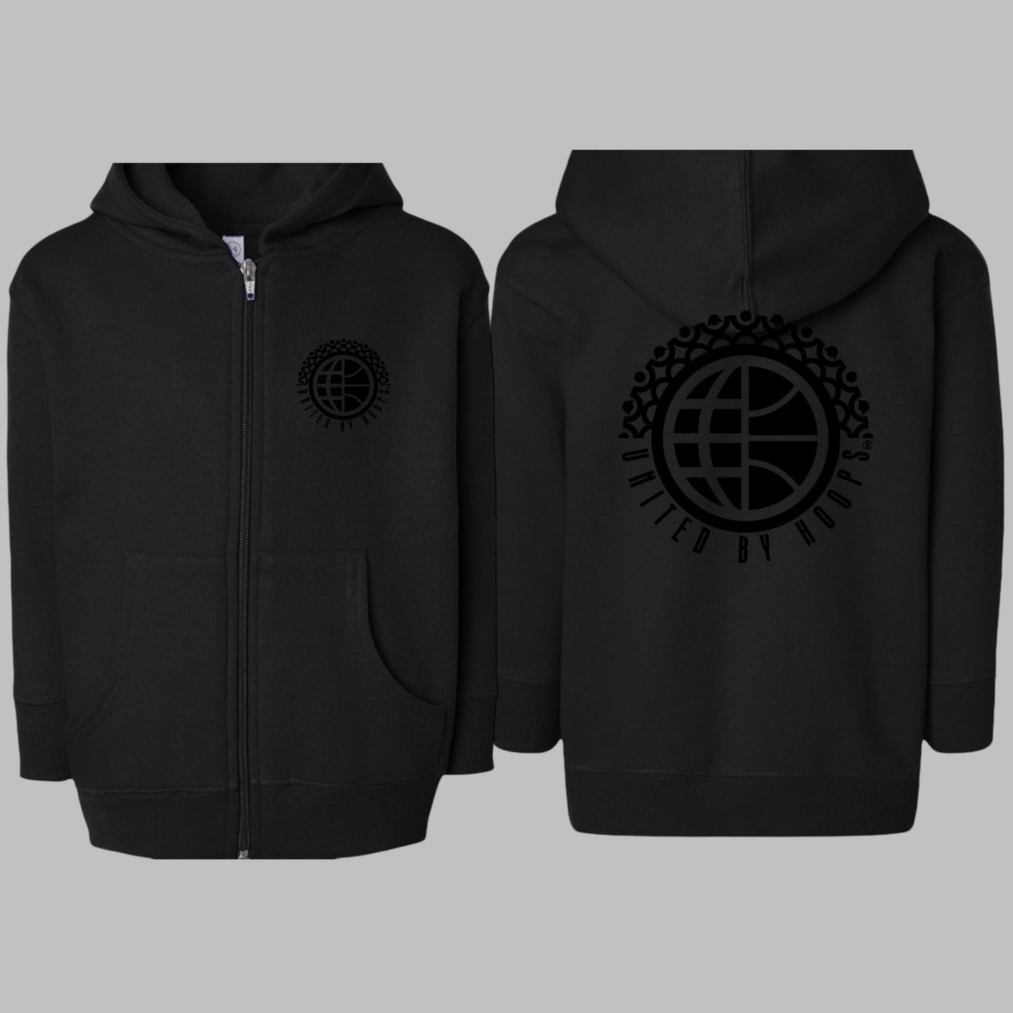 UBH Toddler Zip-Hoodie Black