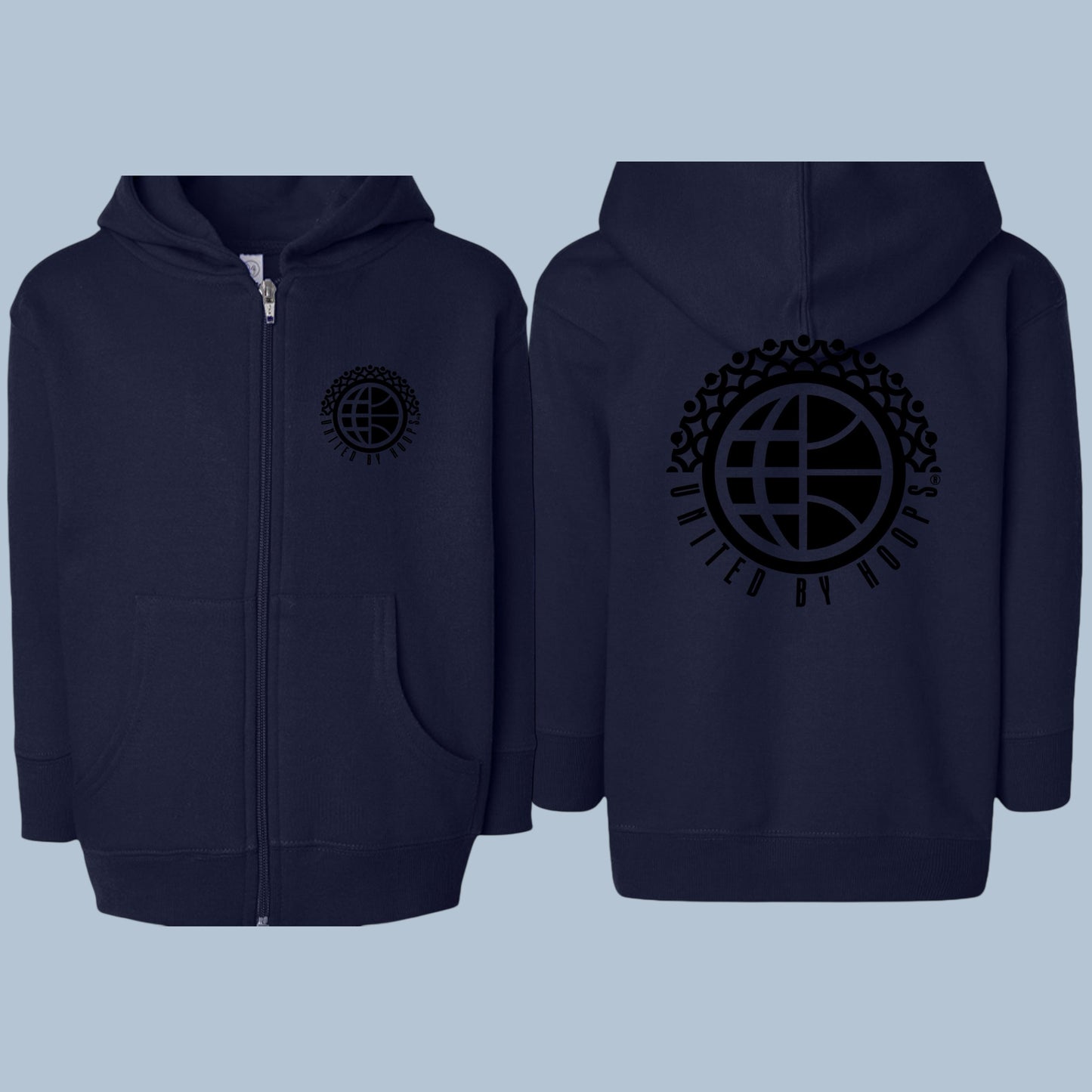 UBH Toddler Zip-Hoodie Black