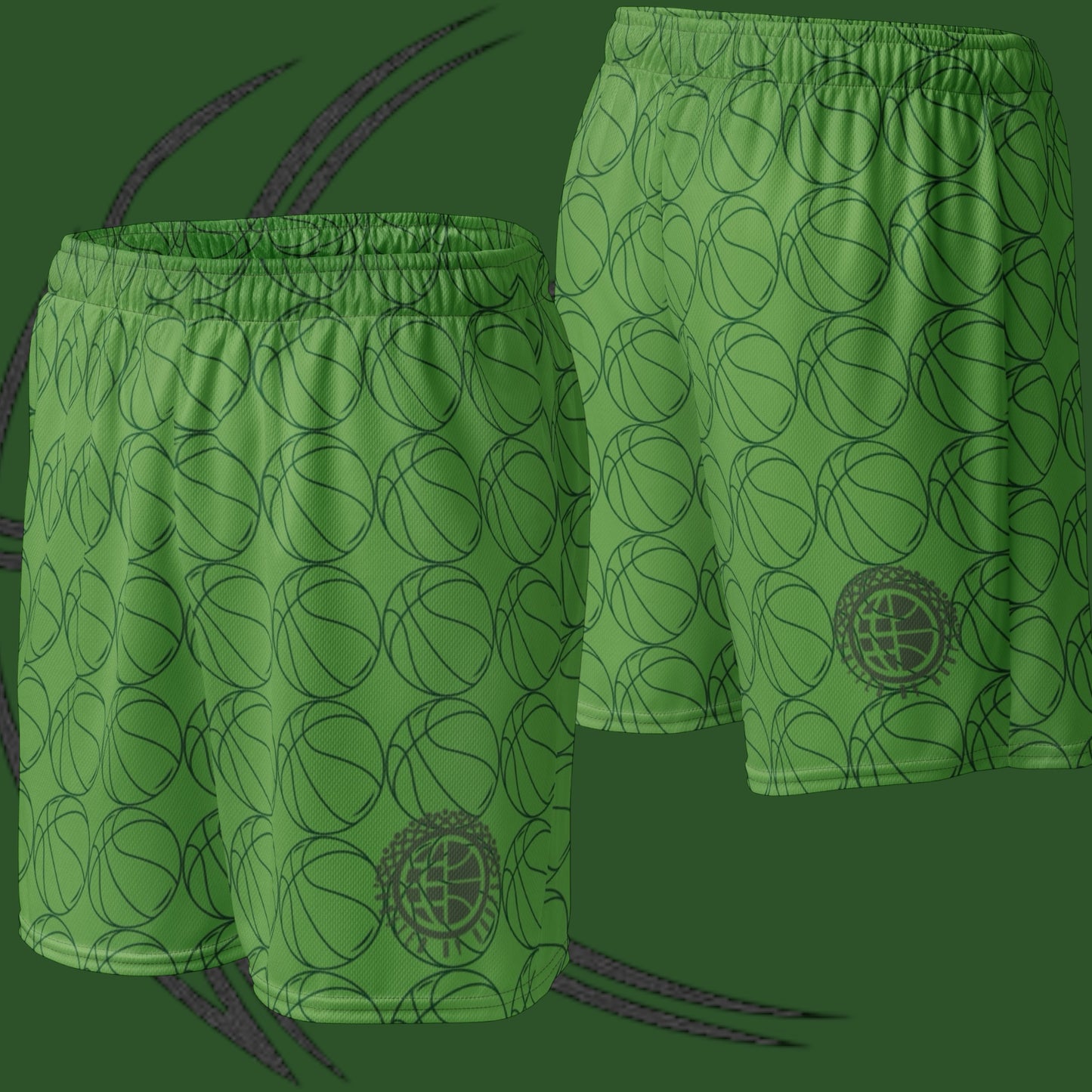 UBH Mean Green Unisex Mesh Shorts
