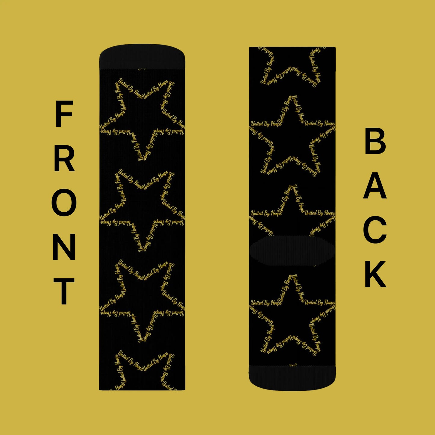 Scripted 5 Star Socks Printify