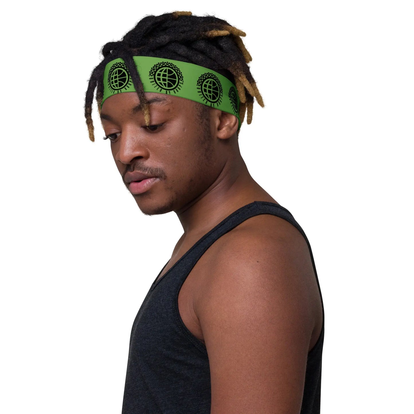Sweat Block Green Headband United By Hoops