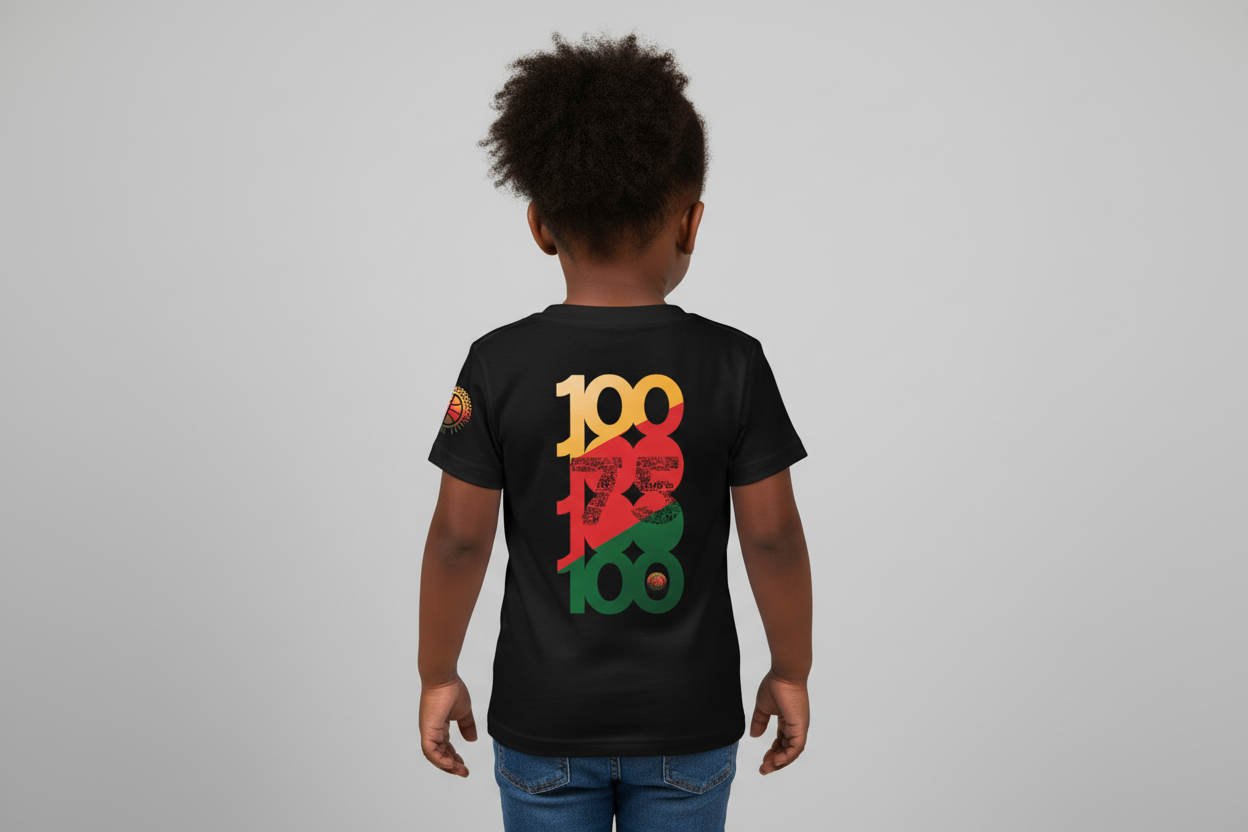Black History 100 Toddler Cotton Tee United By Hoops, LLC