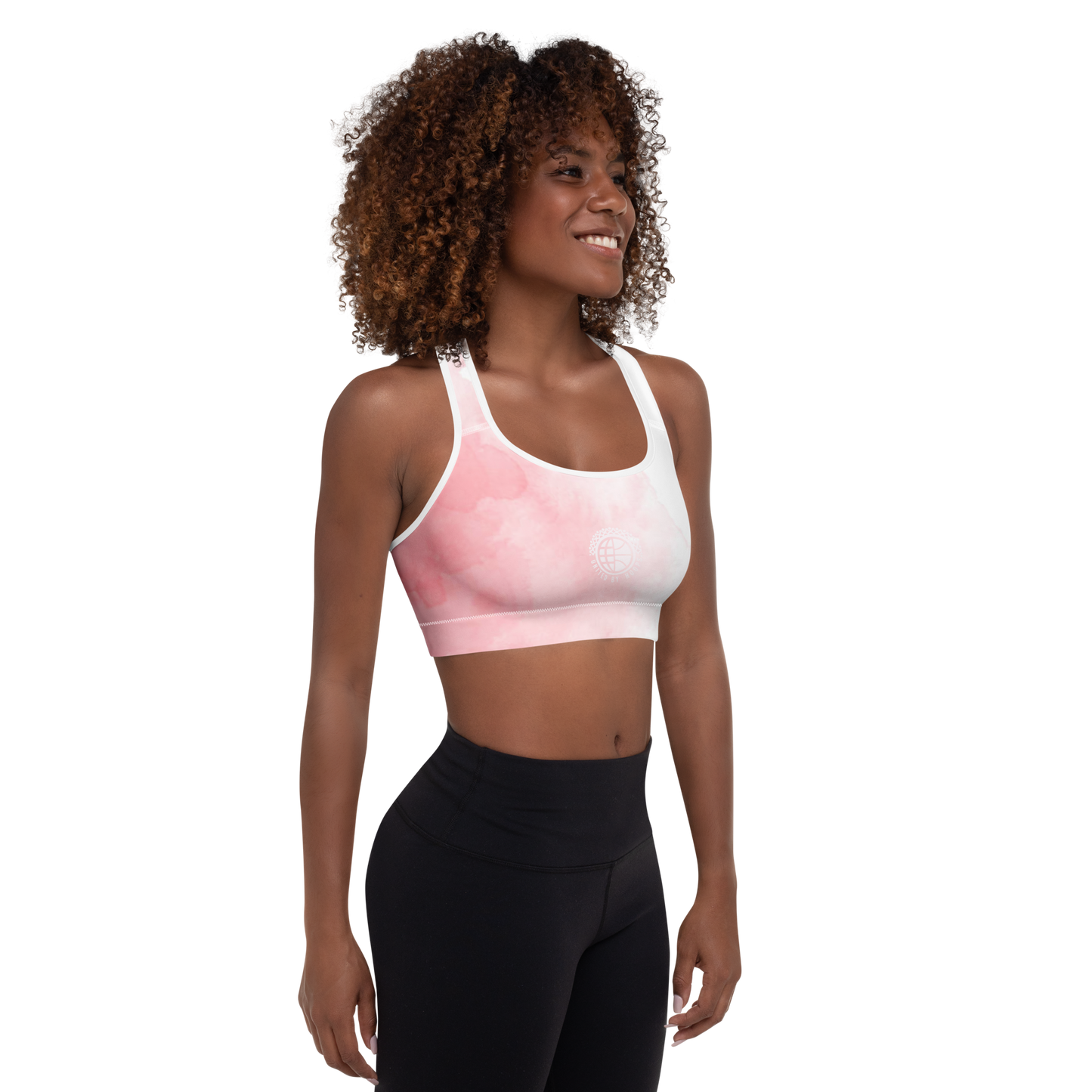 Net Pink Padded Sports Bra United By Hoops, LLC