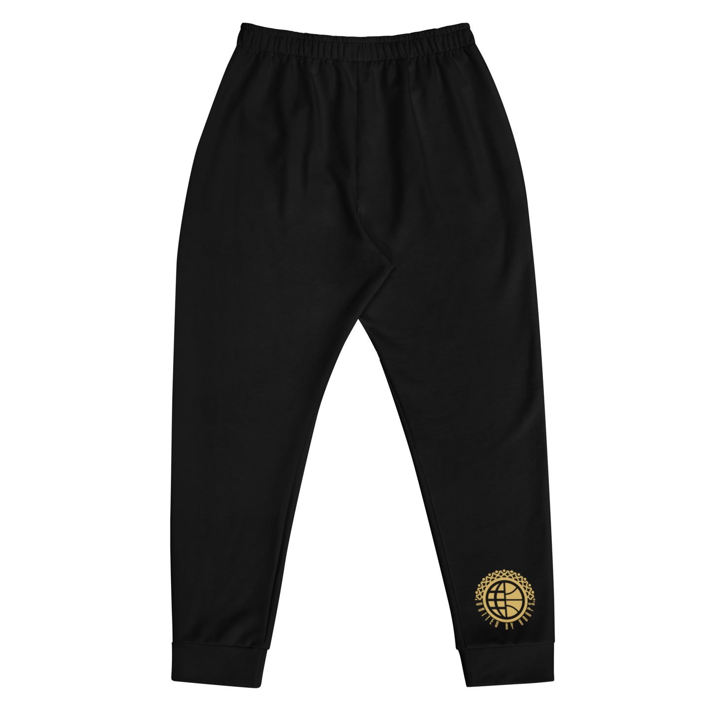 Scripted Black on Gold Joggers