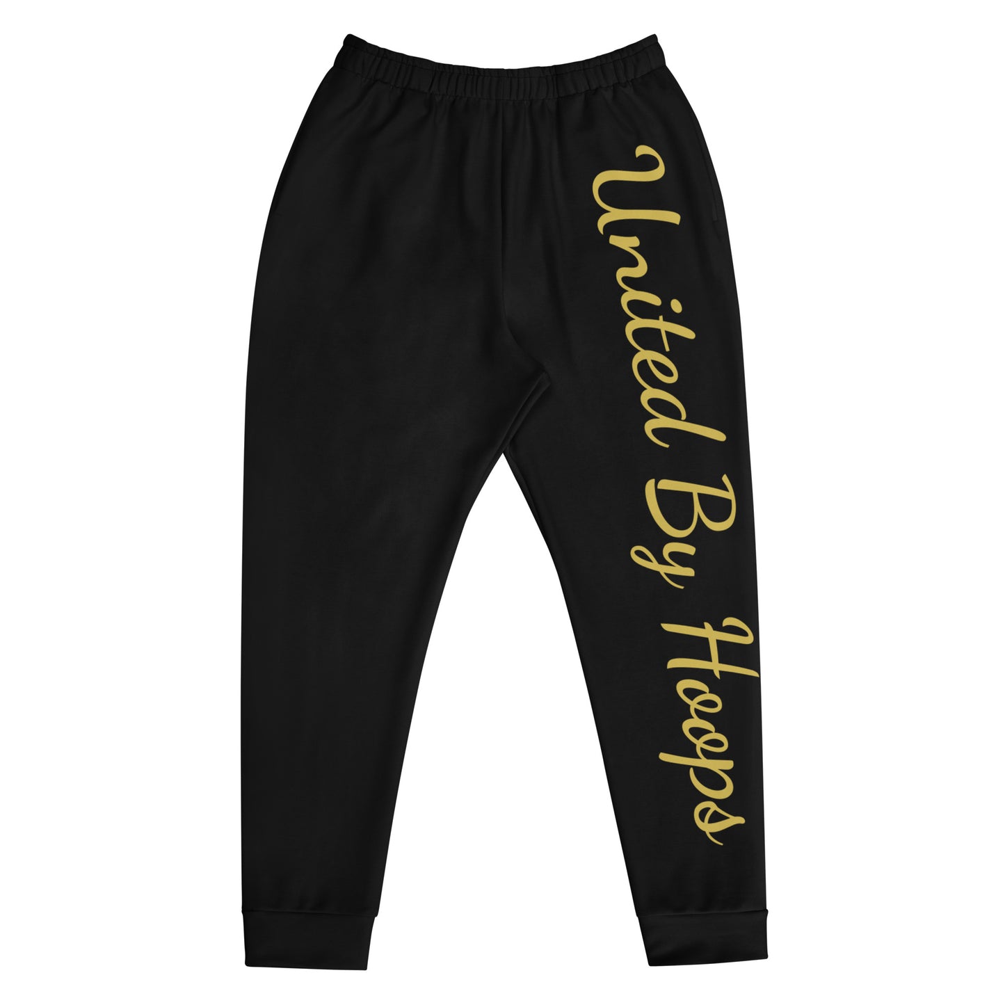 Scripted Black on Gold Joggers