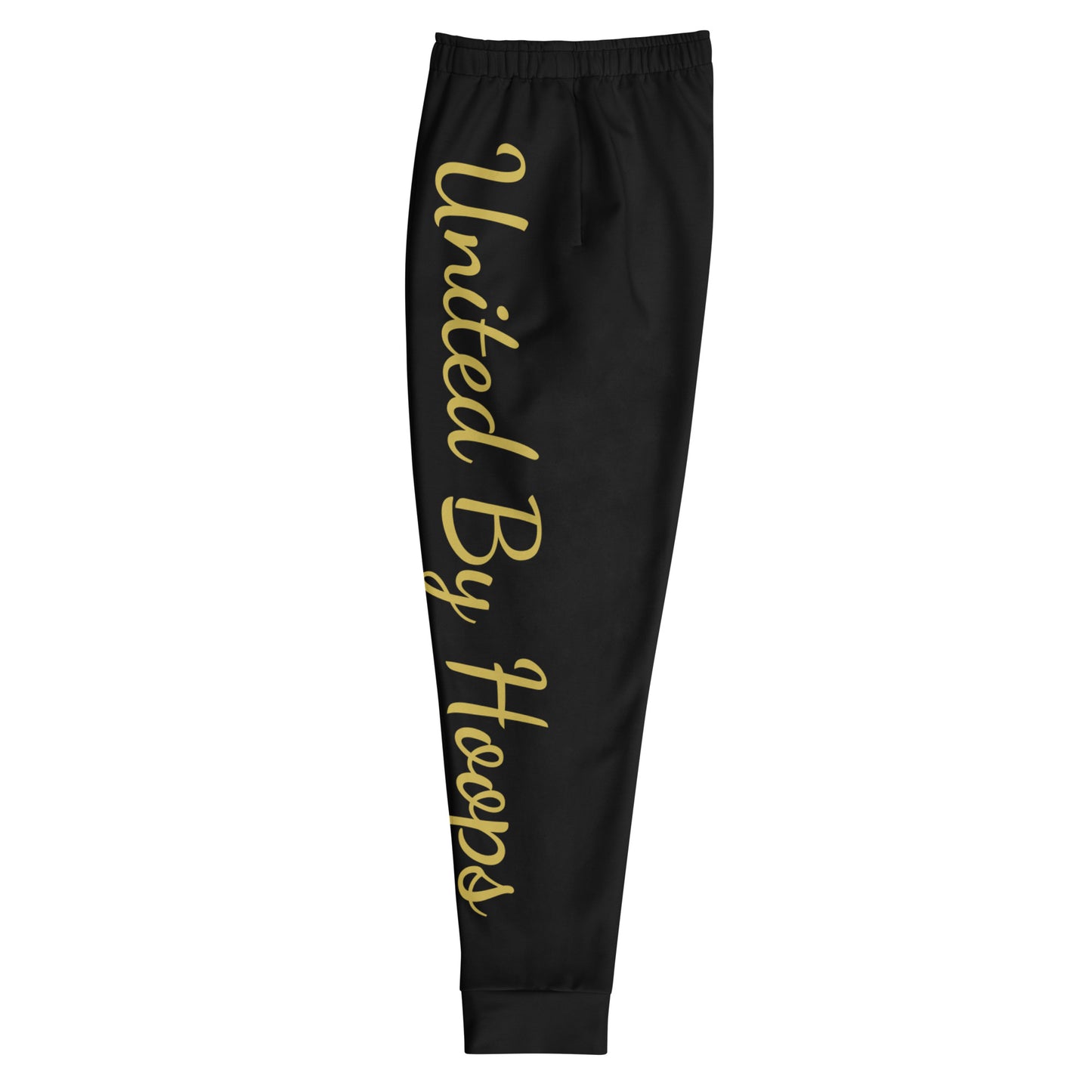 Scripted Black on Gold Joggers