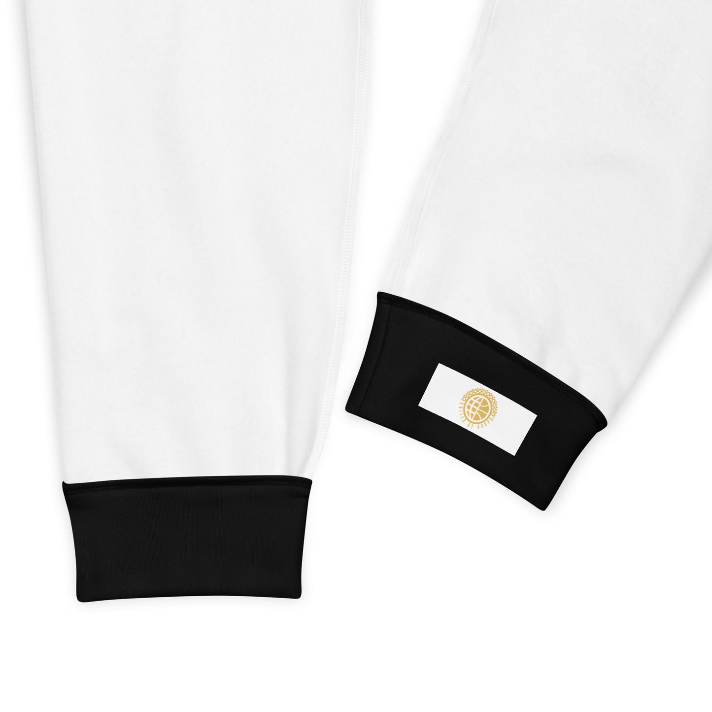 Scripted Black on Gold Joggers