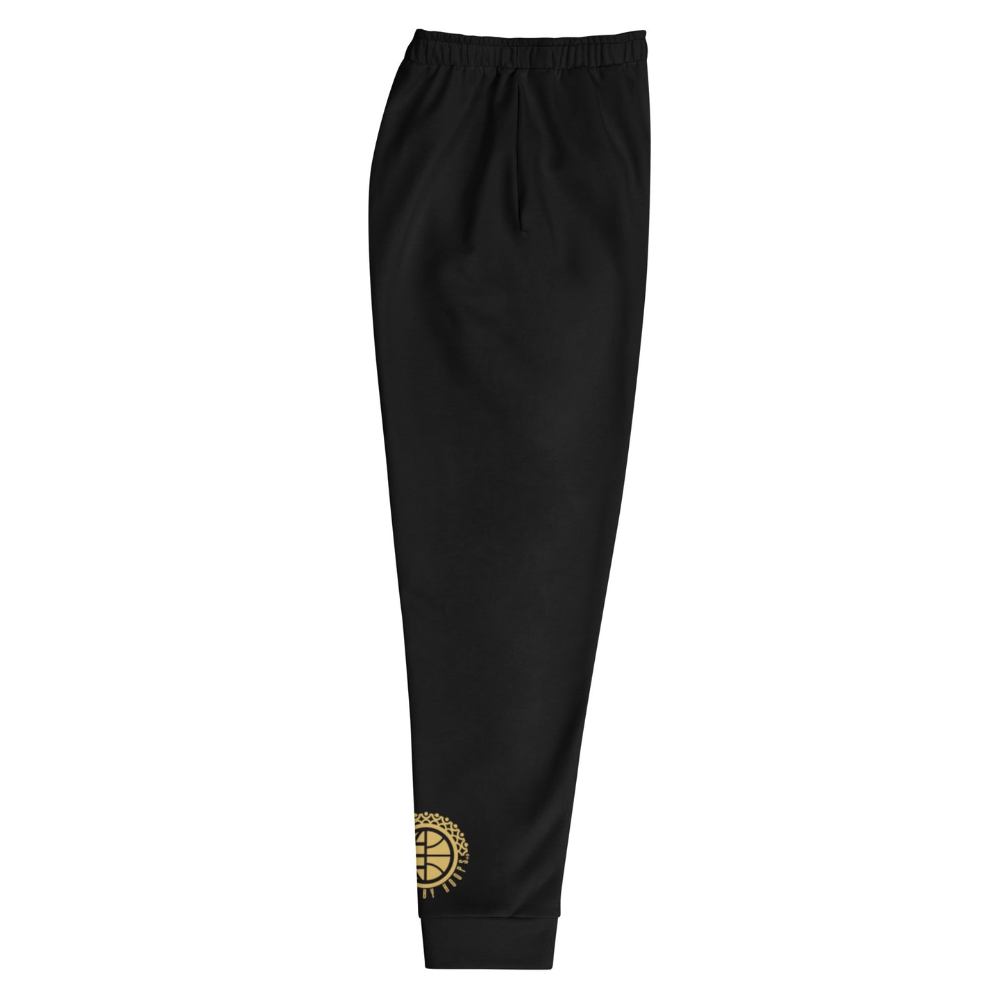 Scripted Black on Gold Joggers