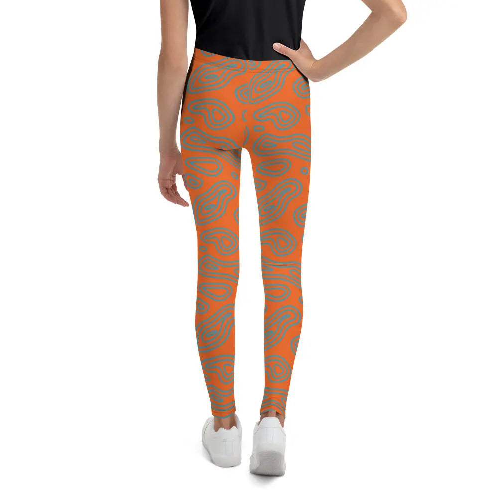 Gritty Mix Abstract Youth Leggings United By Hoops