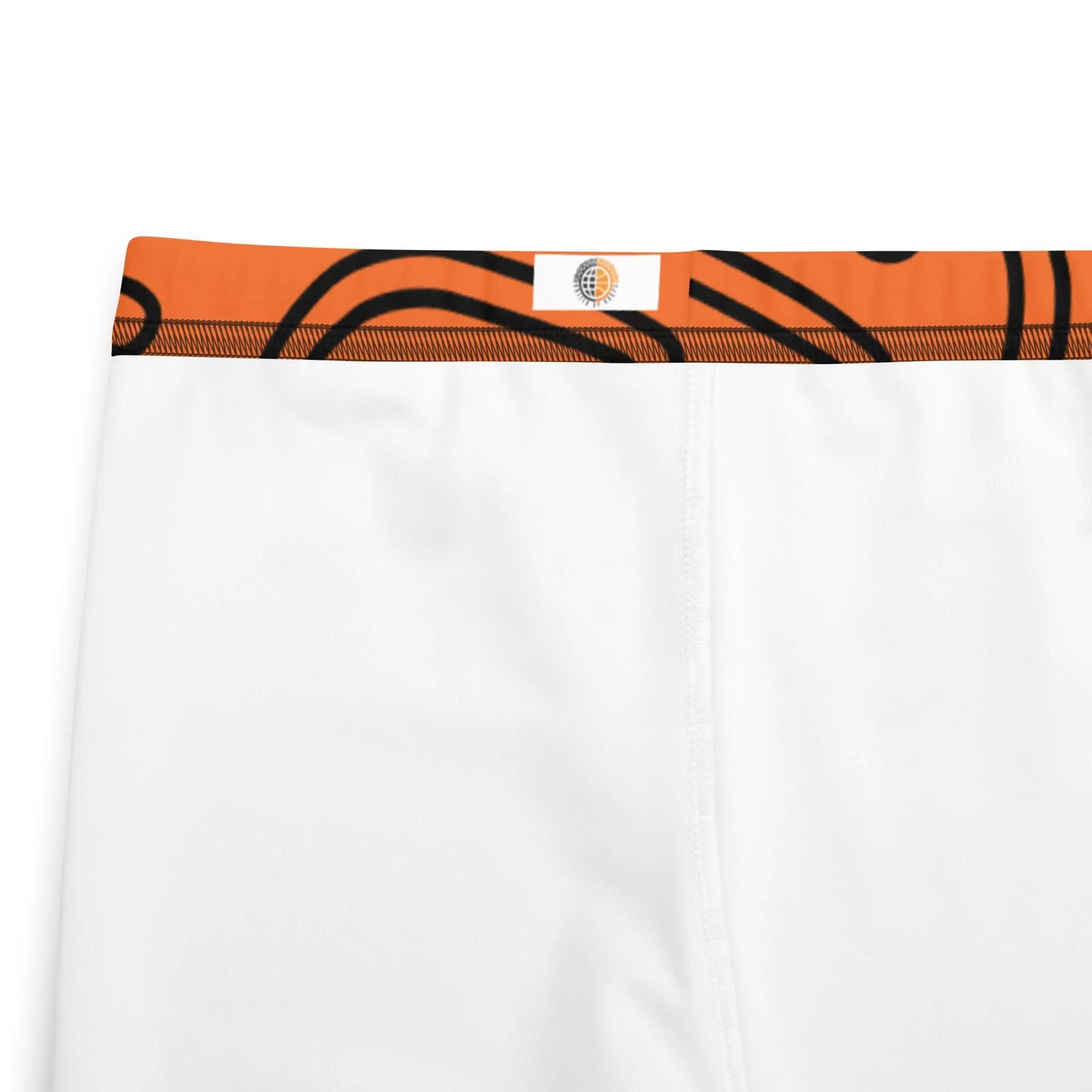 Orange 'n' Black Abstract Youth Leggings United By Hoops