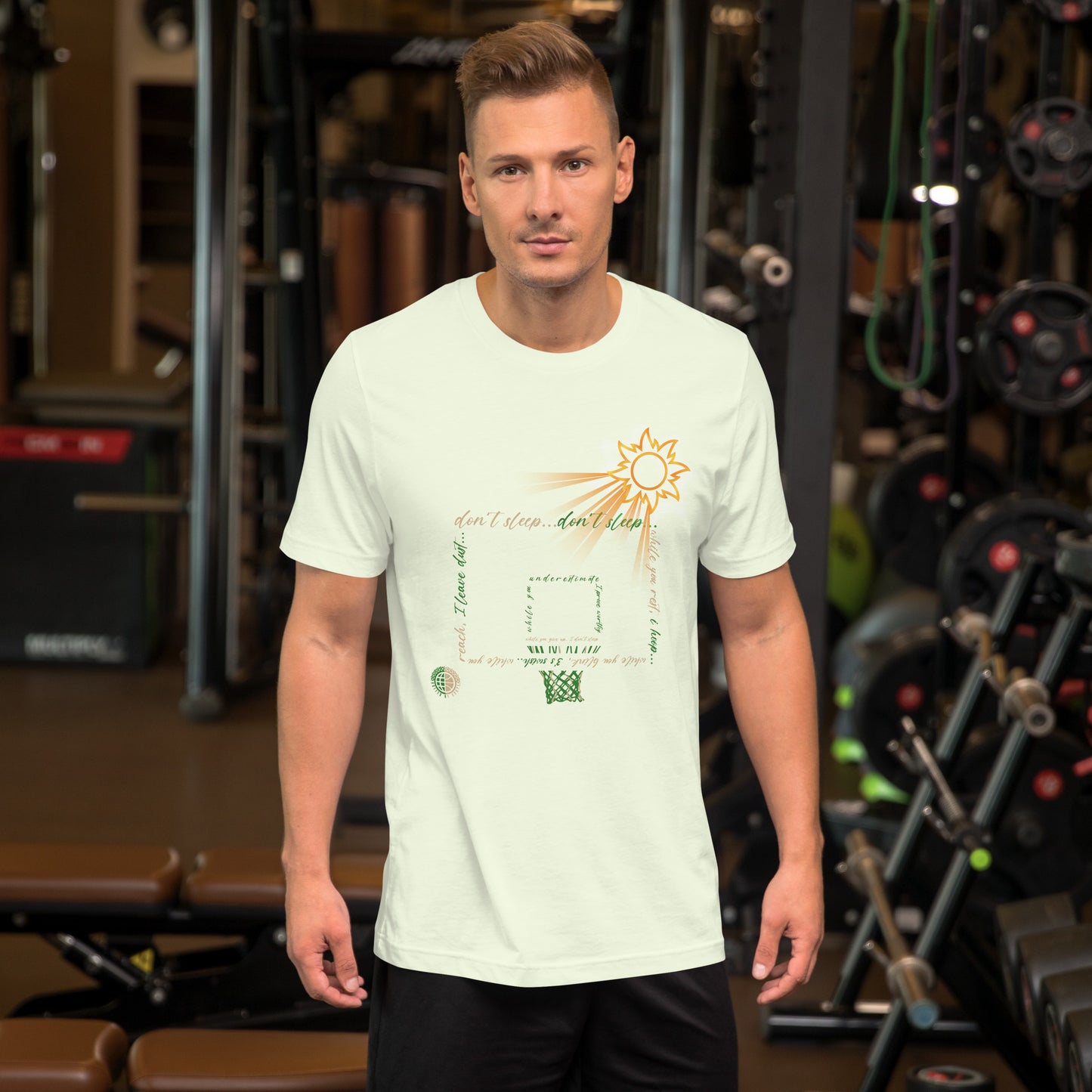 Don't Sleep Unisex Green & Gold