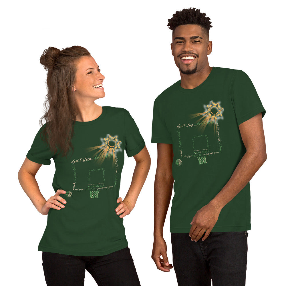 Don't Sleep Unisex Green & Gold
