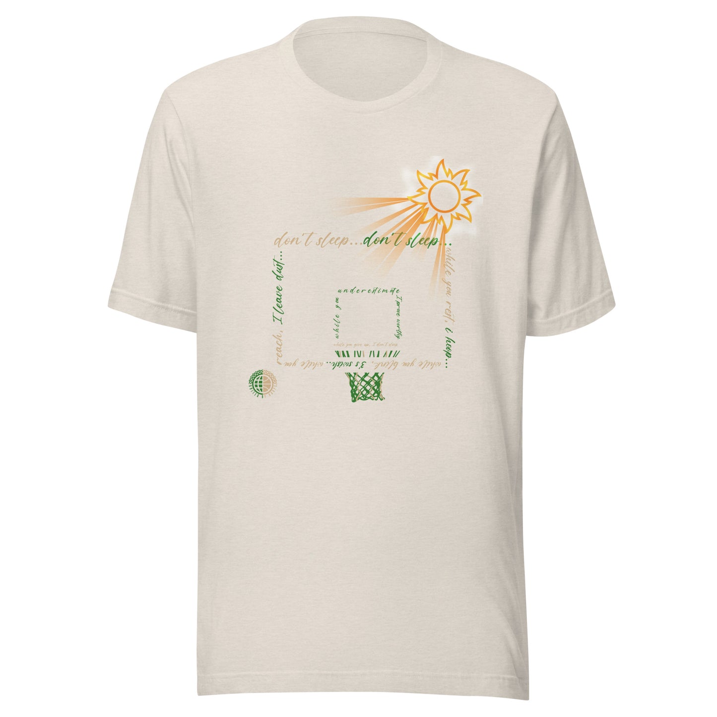 Don't Sleep Unisex Green & Gold