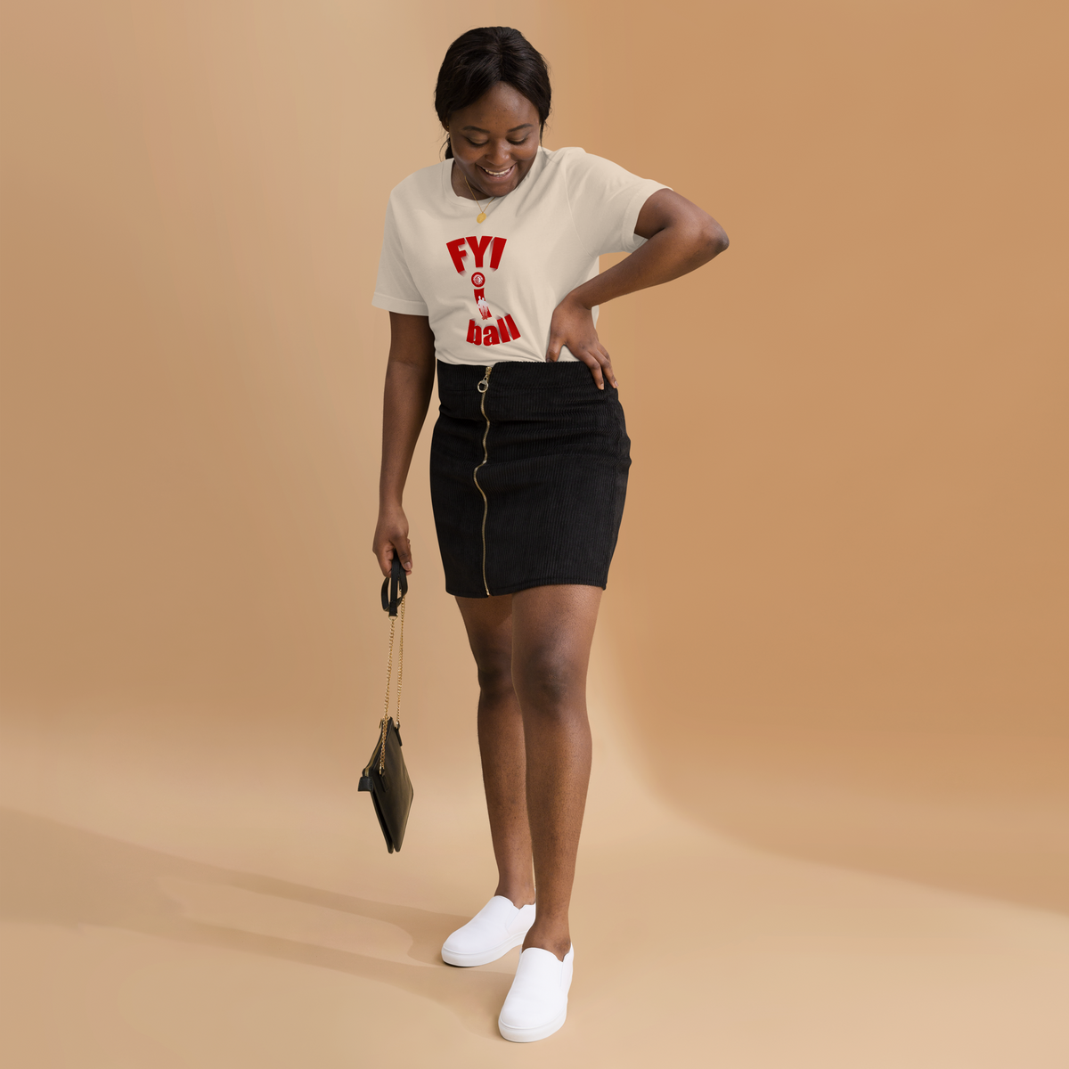 F.Y.I. I BALL Red Adult Unsix Tee United By Hoops