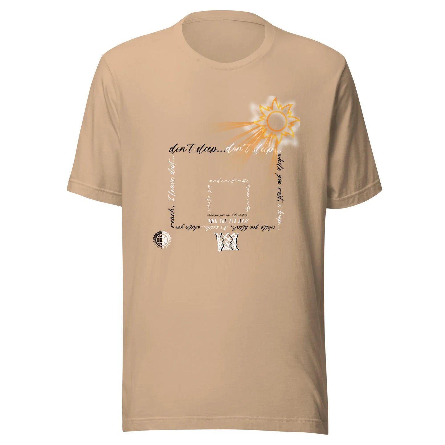 Don't Sleep Unisex White & Black United By Hoops, LLC
