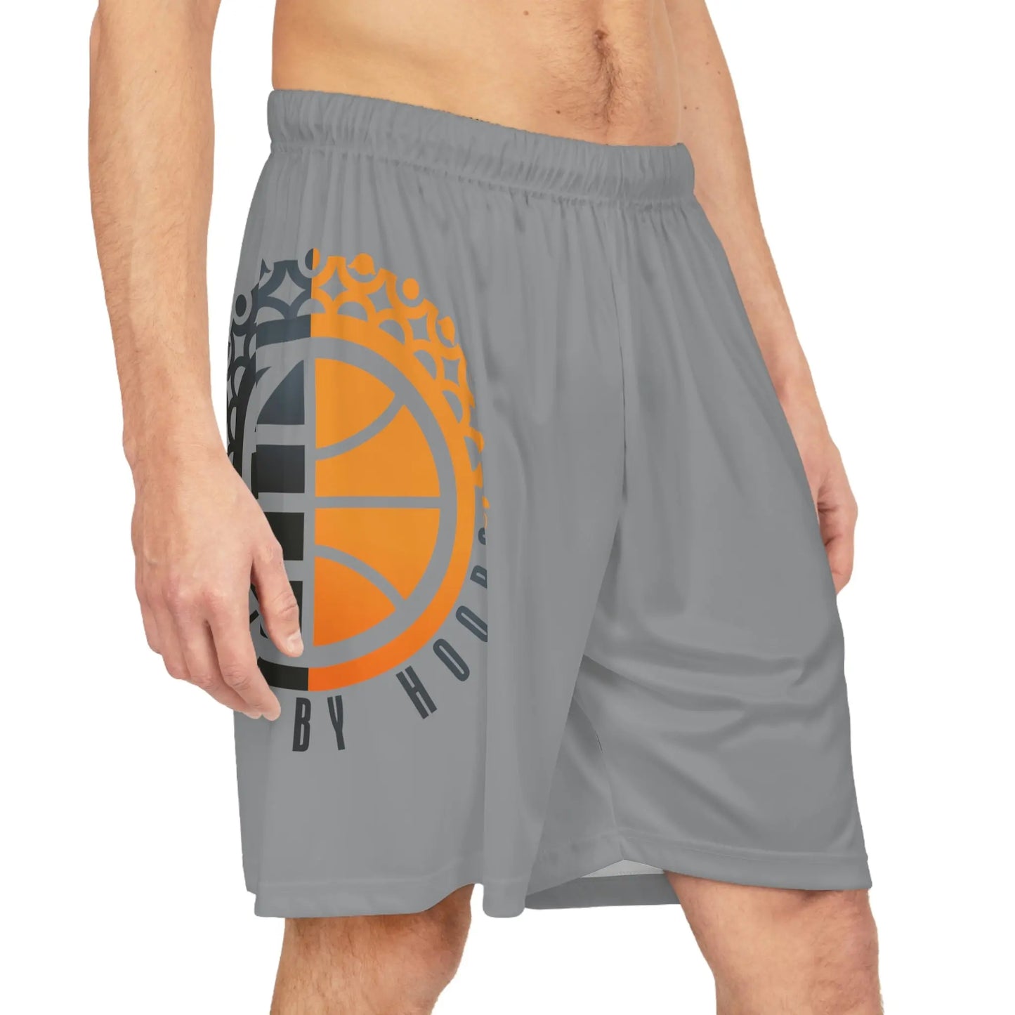 United By Hoops Cool Grey Basketball Shorts Printify
