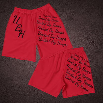 UBH Fancy Red Basketball Shorts