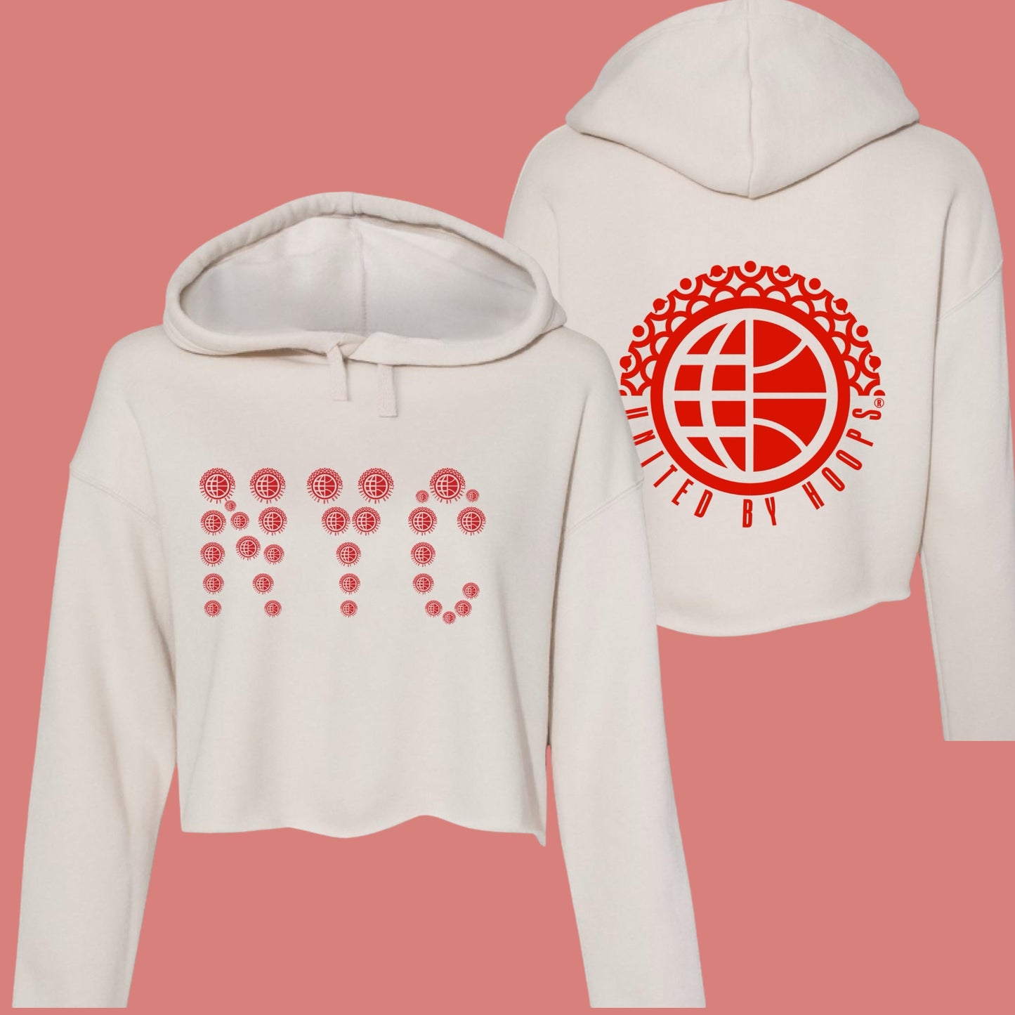 NYC Red Blend Cropped Hoodie