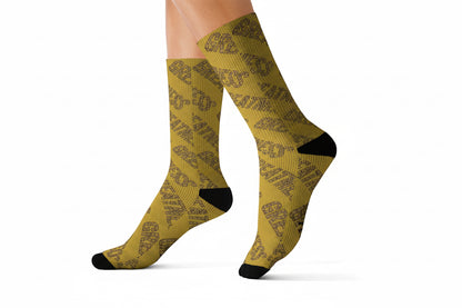 Greatness in Gold Unisex Socks