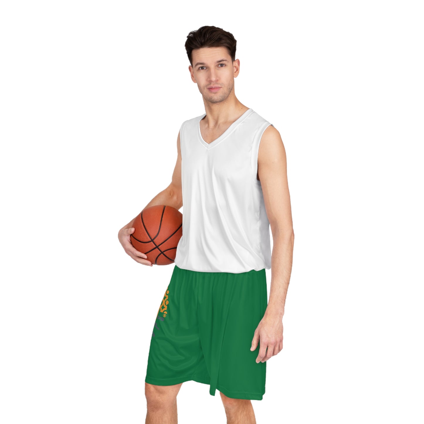 United By Hoops Dark Green Basketball Shorts