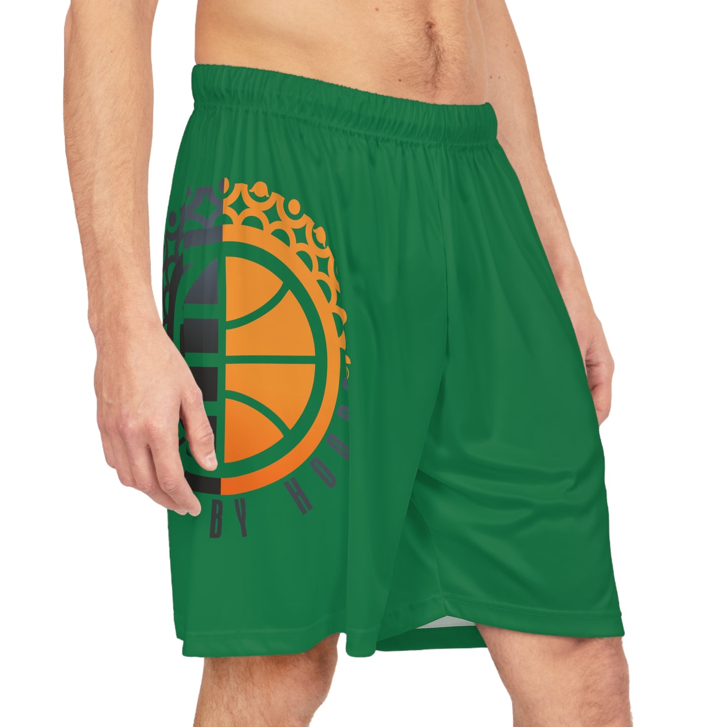 United By Hoops Dark Green Basketball Shorts