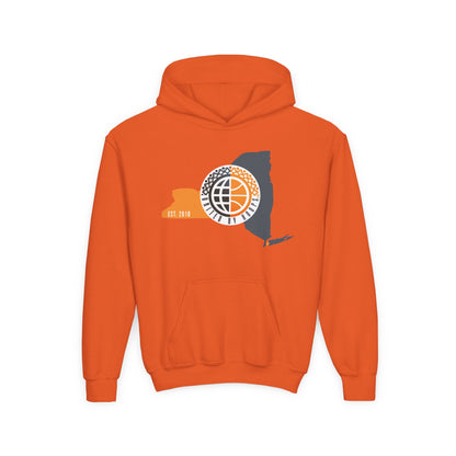 NYC United By Hoops Youth Unisex Heavy Blend Hoodie Printify