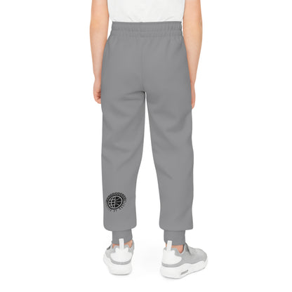 Scripted Grey 'n' Black Youth Joggers