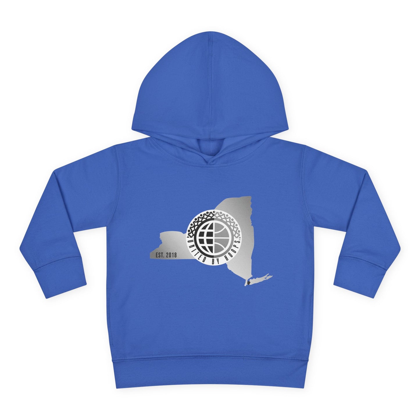 NYC United By Hoops Vintage Grey Toddler Hoodie Printify