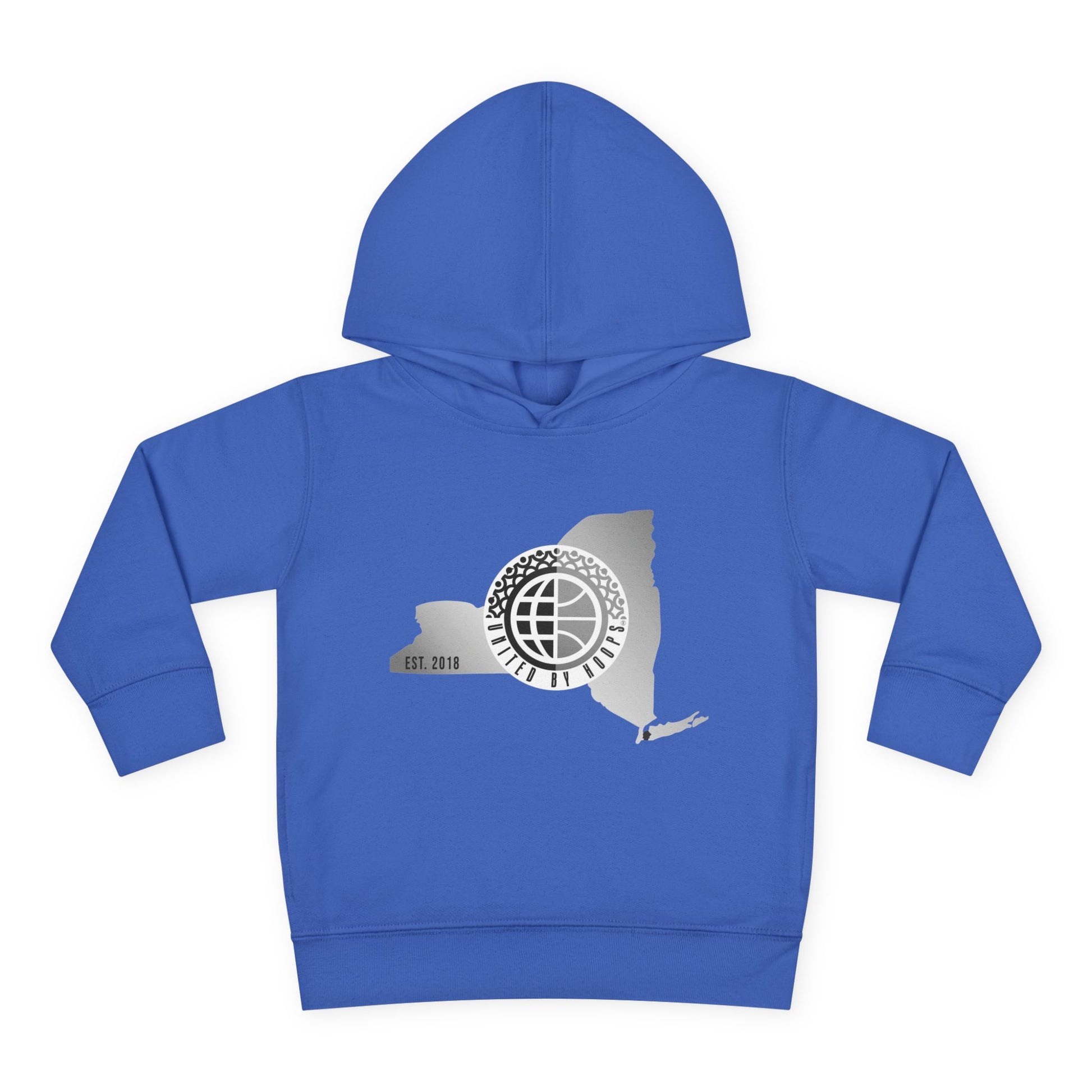 NYC United By Hoops Vintage Grey Toddler Hoodie Printify
